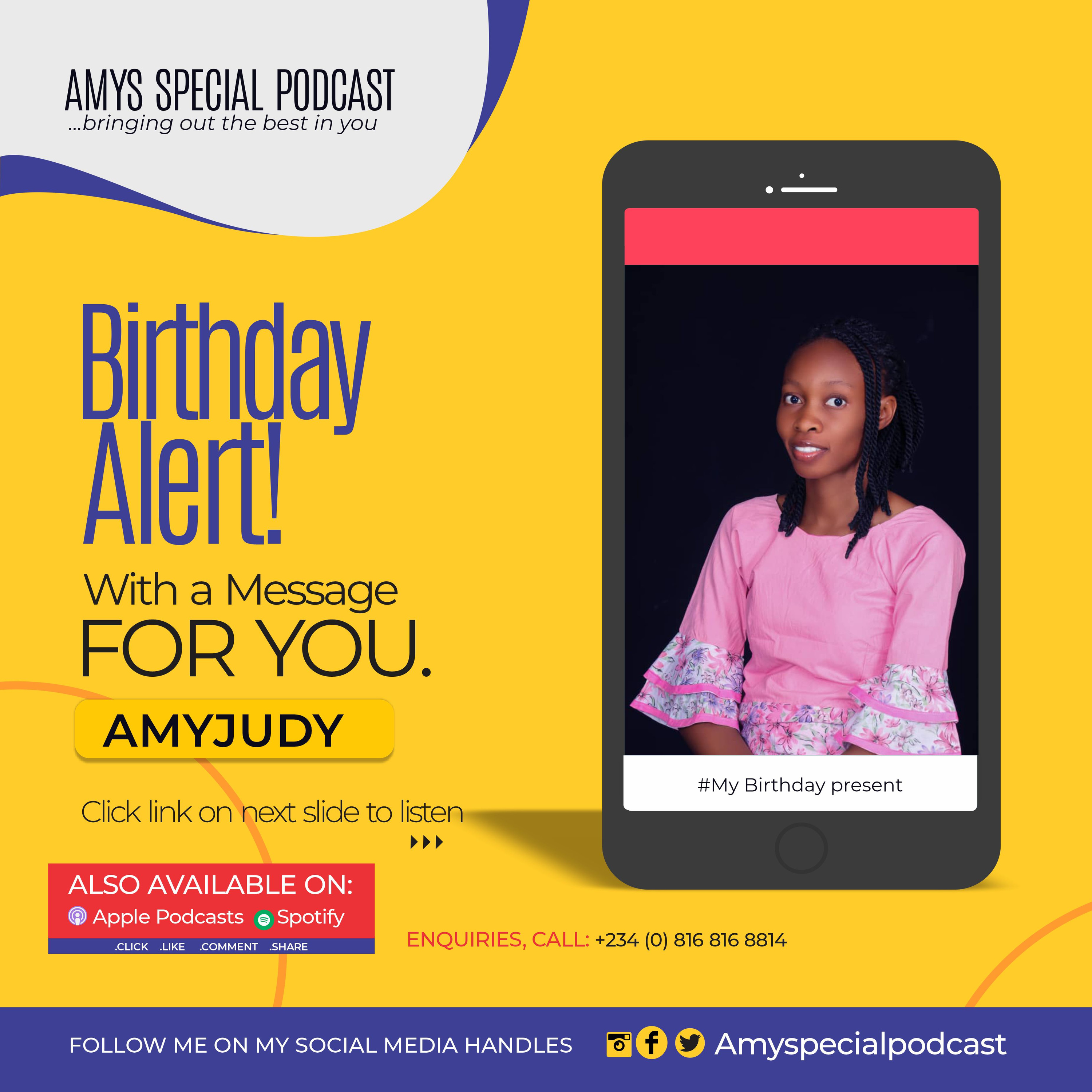 Birthday Alert! With a message for you. episode artwork