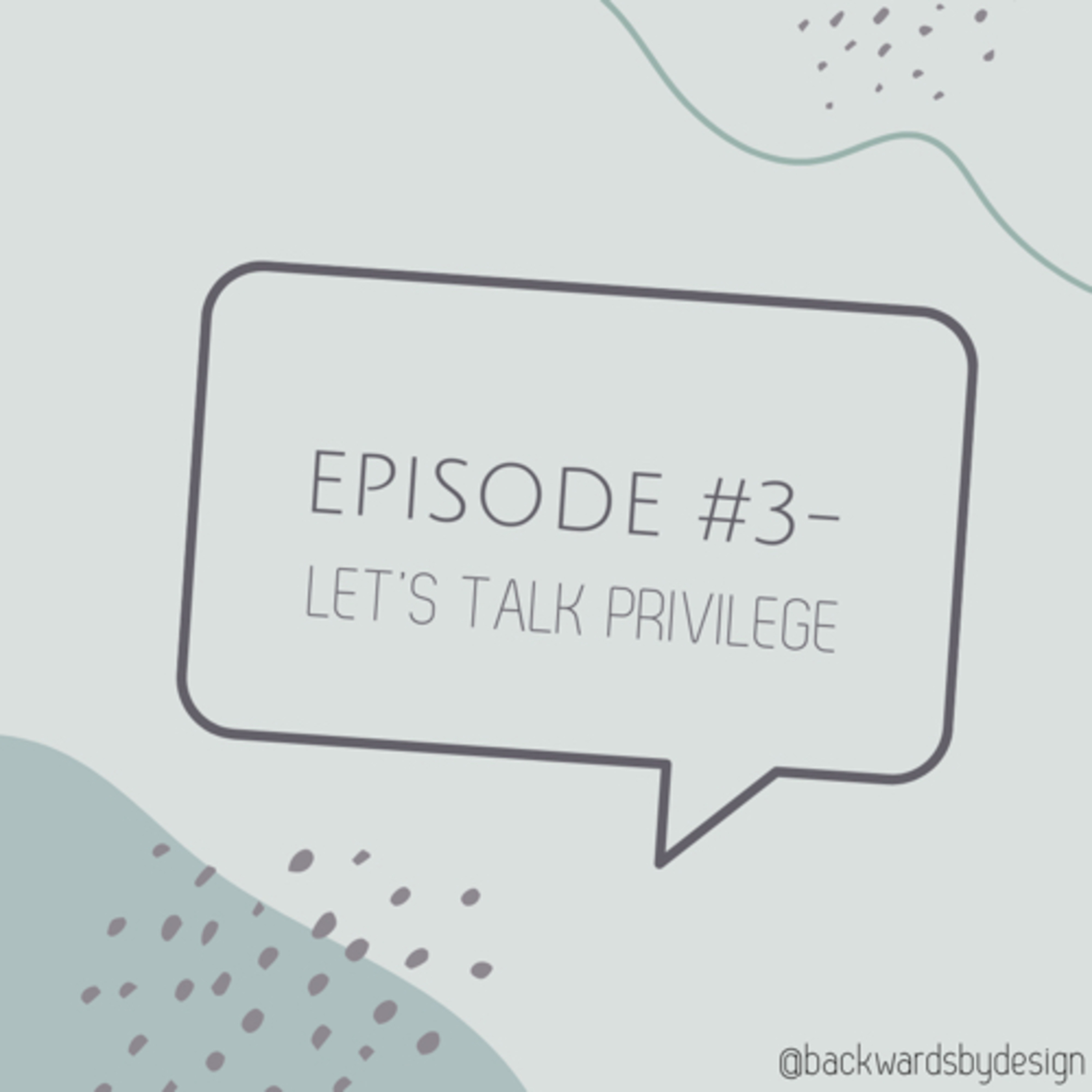 Episode #3: Let’s Talk Privilege  episode artwork