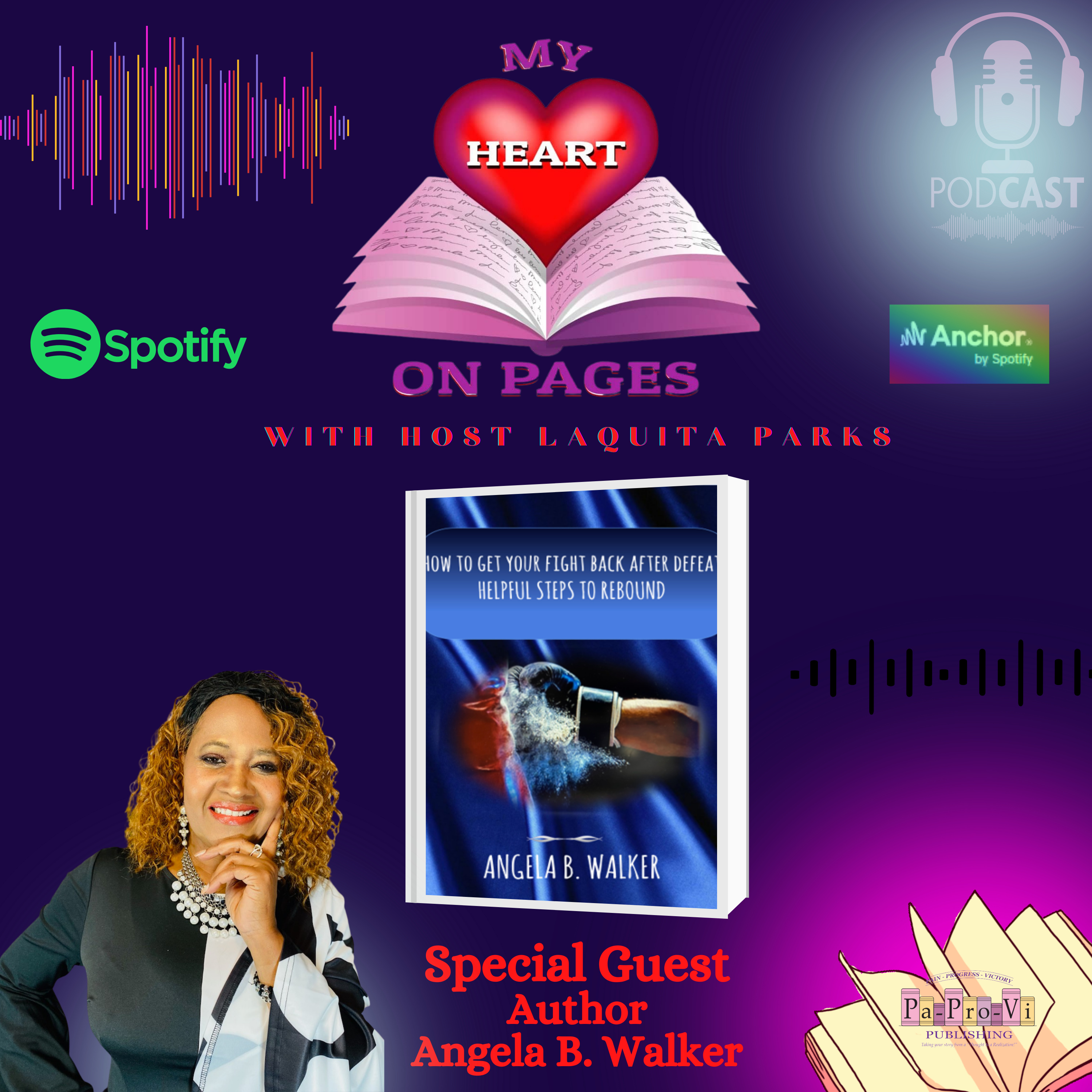 How to Get Your Fight Back After Defeat Interview with Angela B. Walker and Host, LaQuita Parks-CEO & Founder of Pa-Pro-Vi Publishing episode artwork