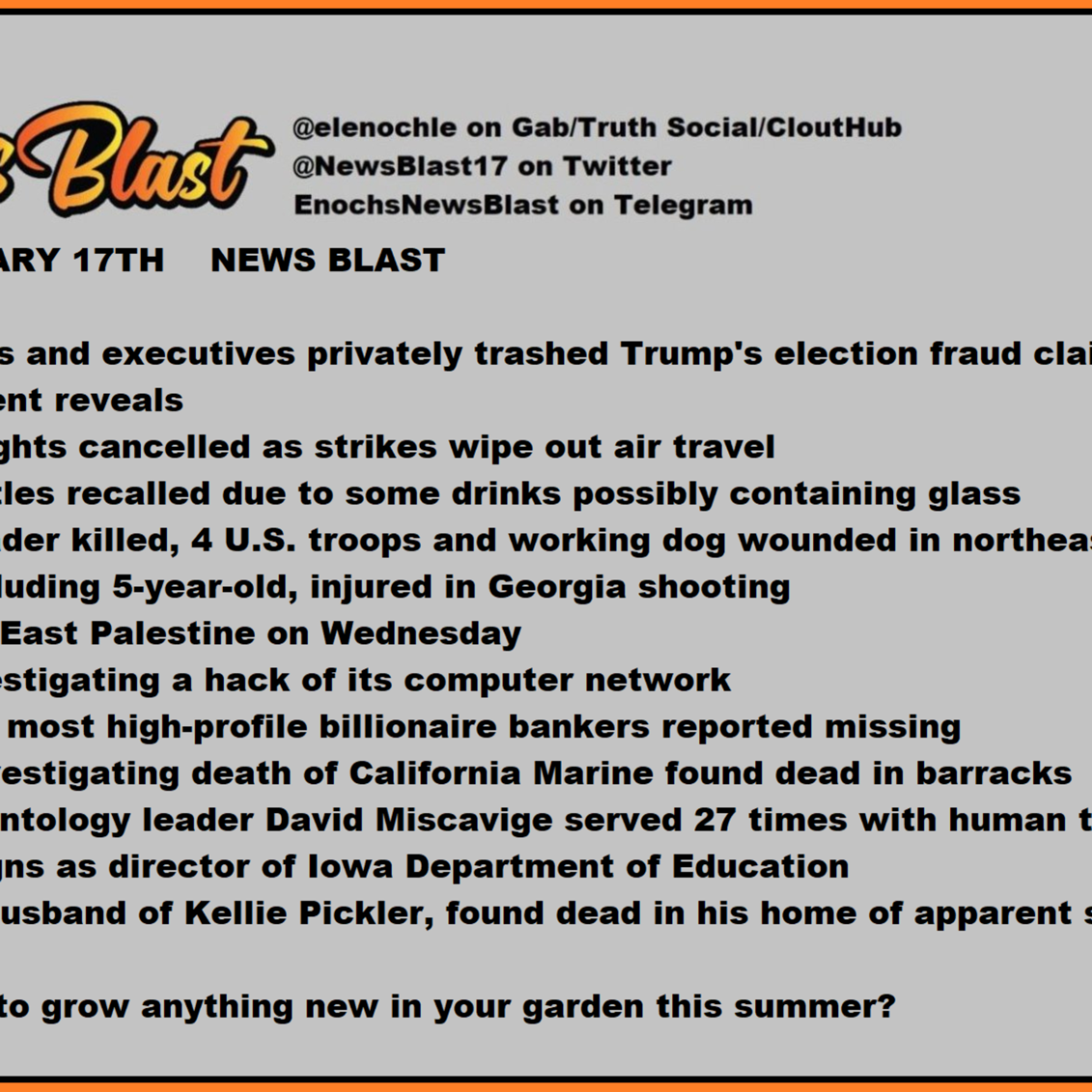 Friday, February 17, 2023 News Blast episode artwork