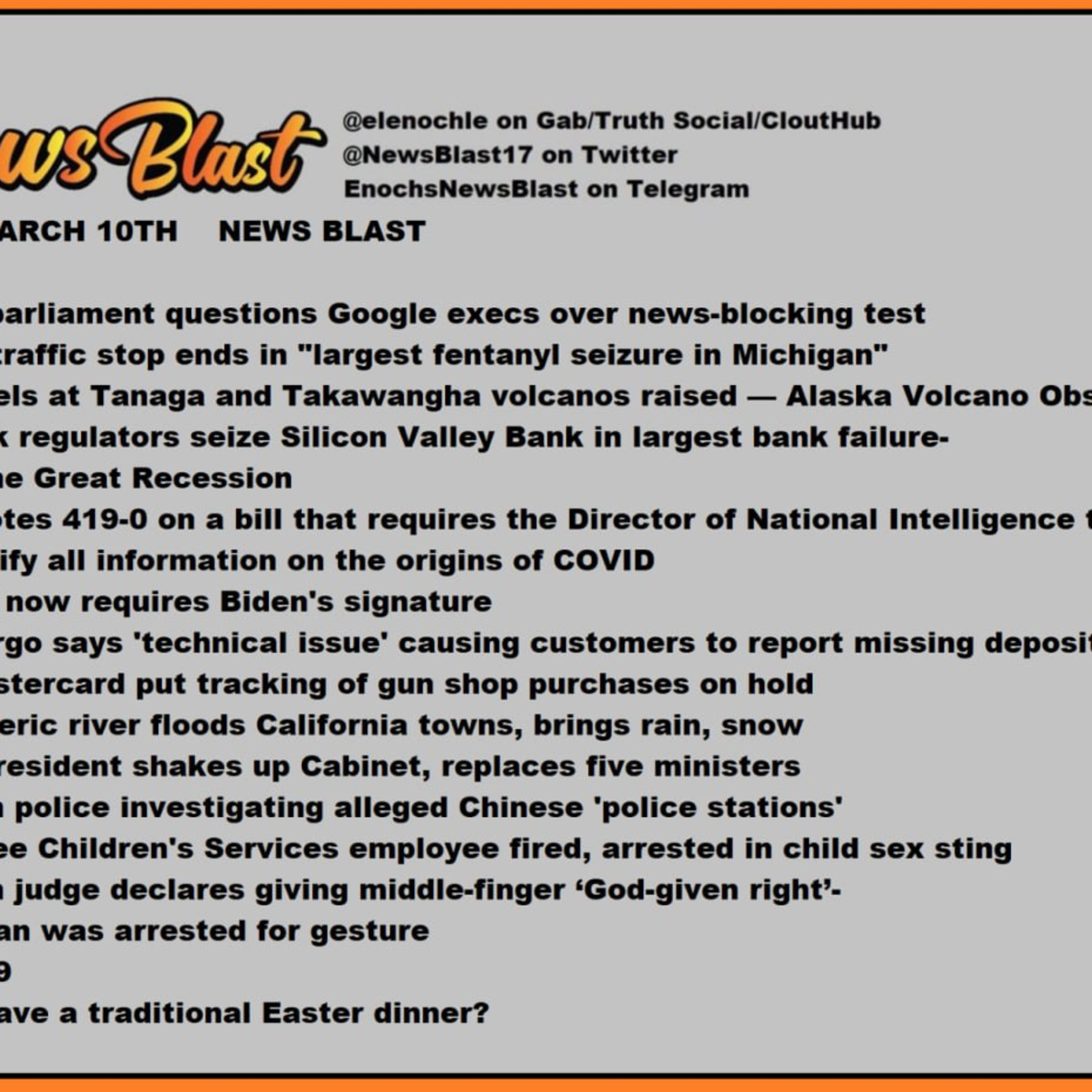 Friday, March 10, 2023 News Blast episode artwork