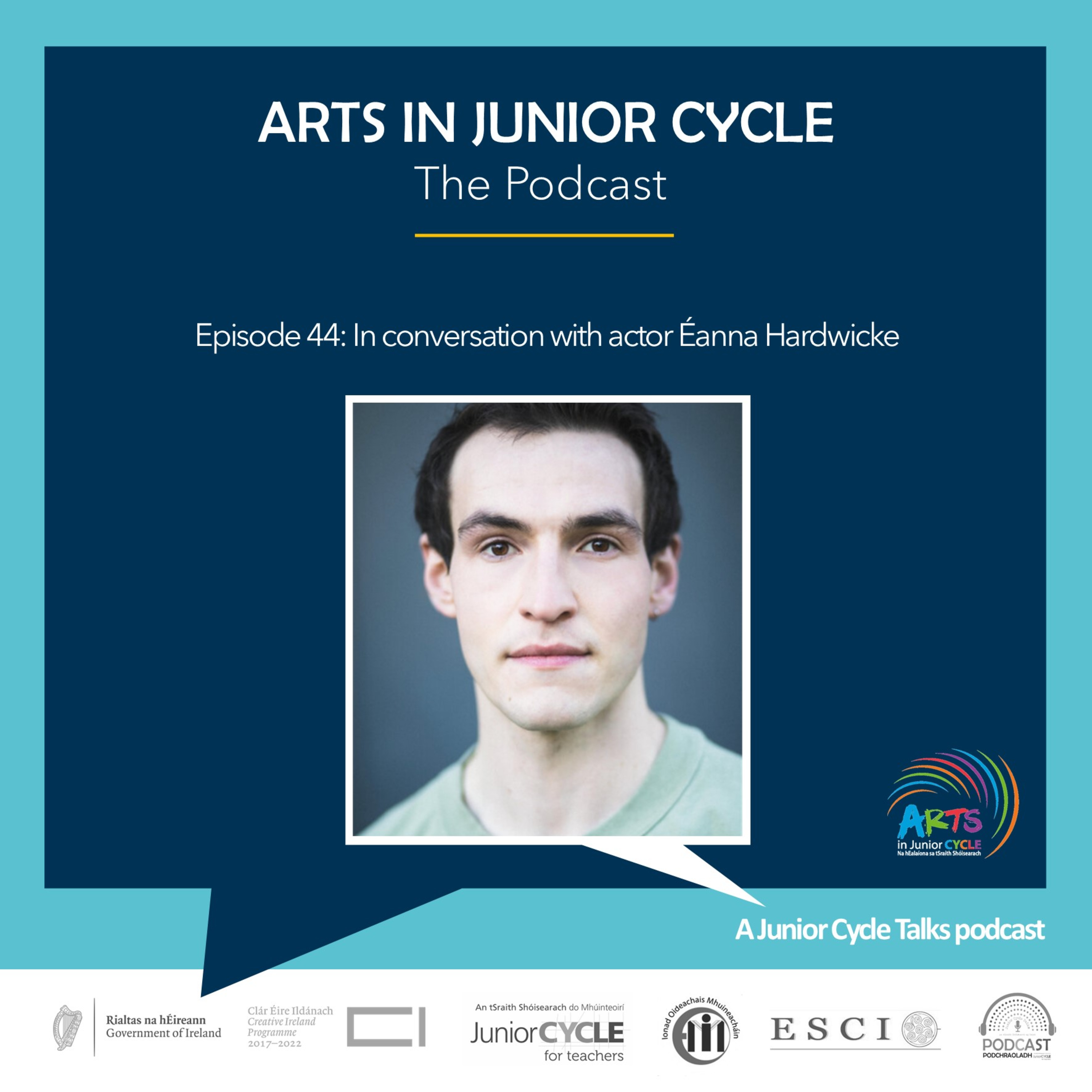 Arts in Junior Cycle in Convesation with actor Éanna Hardwicke