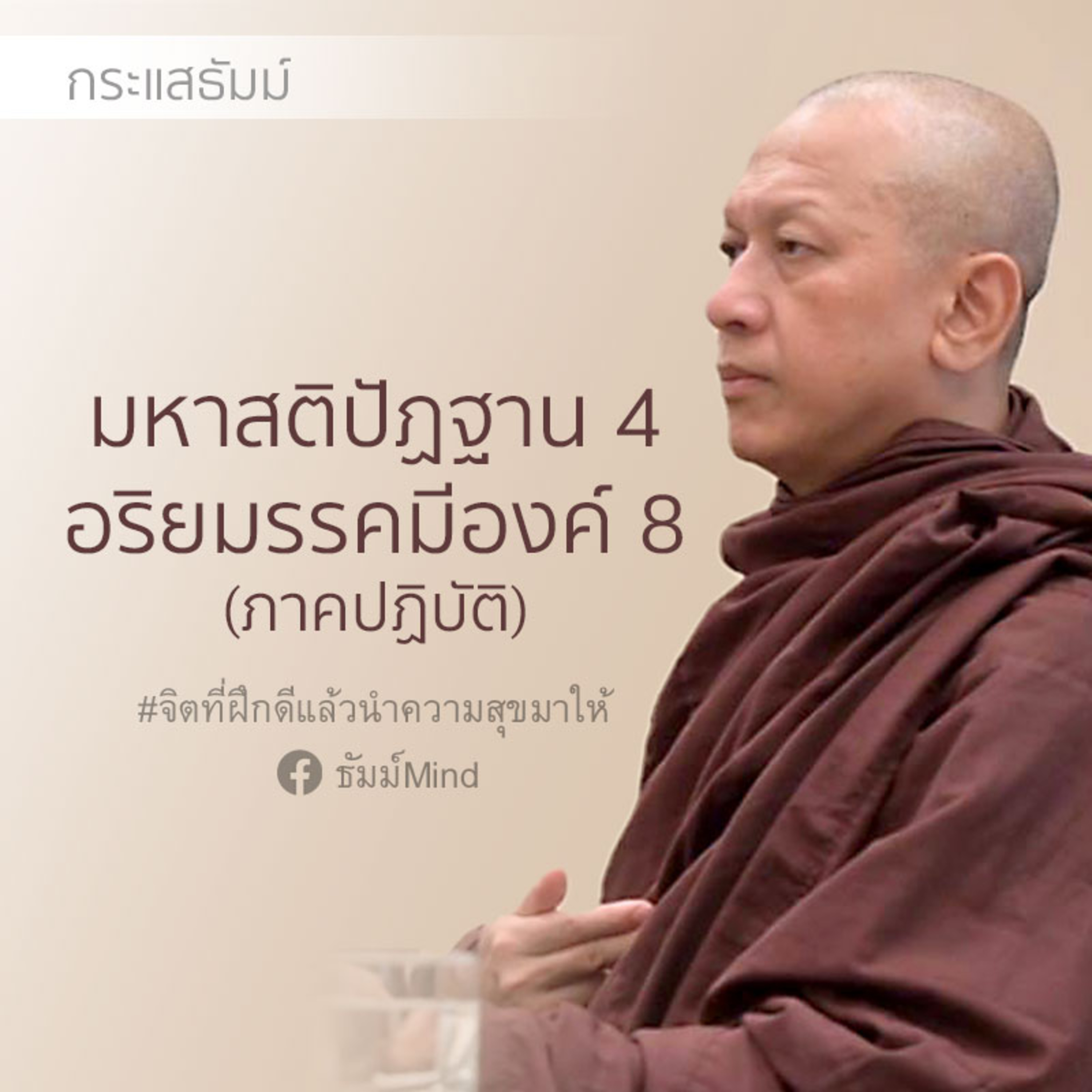 กระแสธัมม์ [ฝึกจิต แผ่เมตตา] - มหาสติปัฎฐาน 4 อริยมรรคมีองค์ 8 (ภาคปฏิบัติ) episode artwork