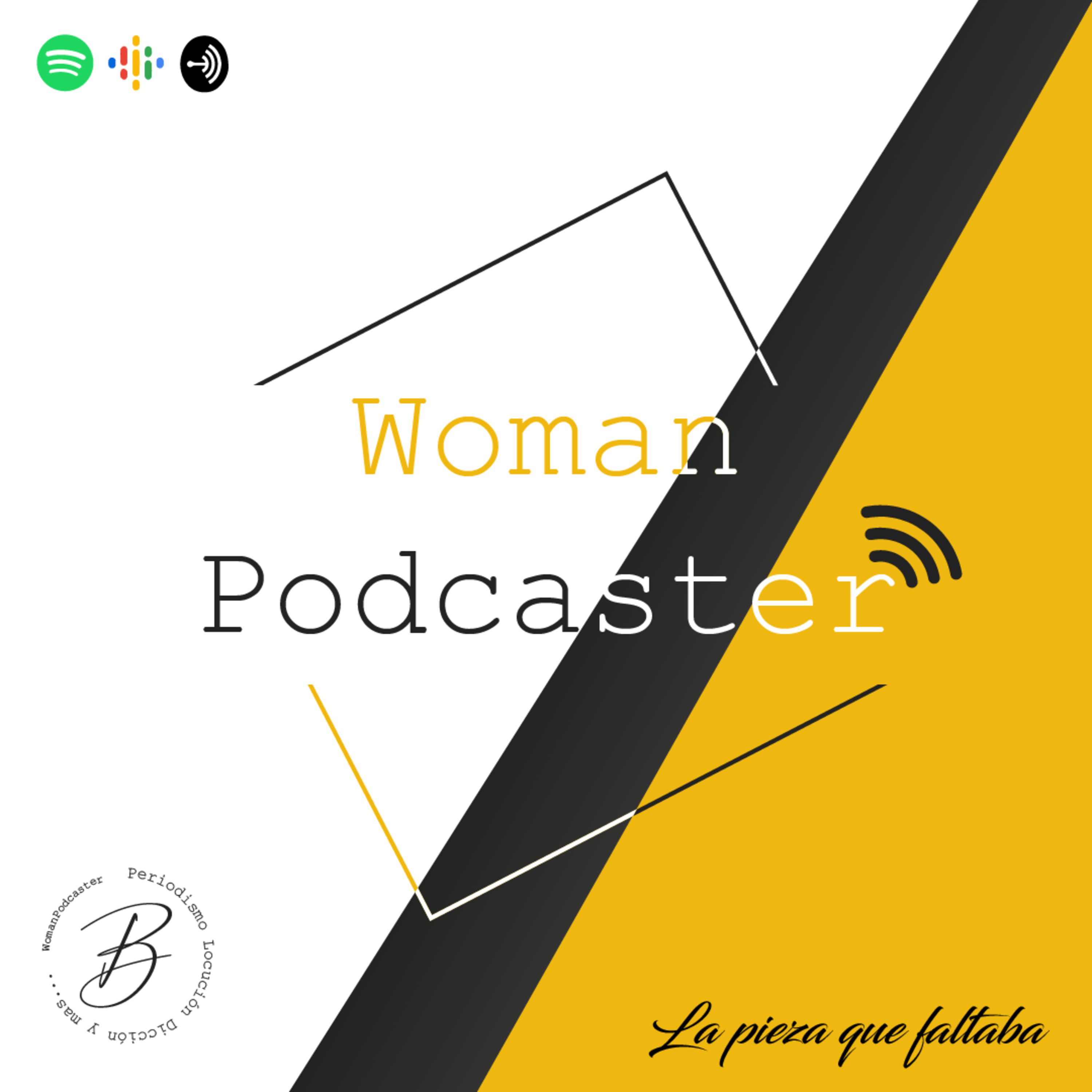 Woman Podcaster