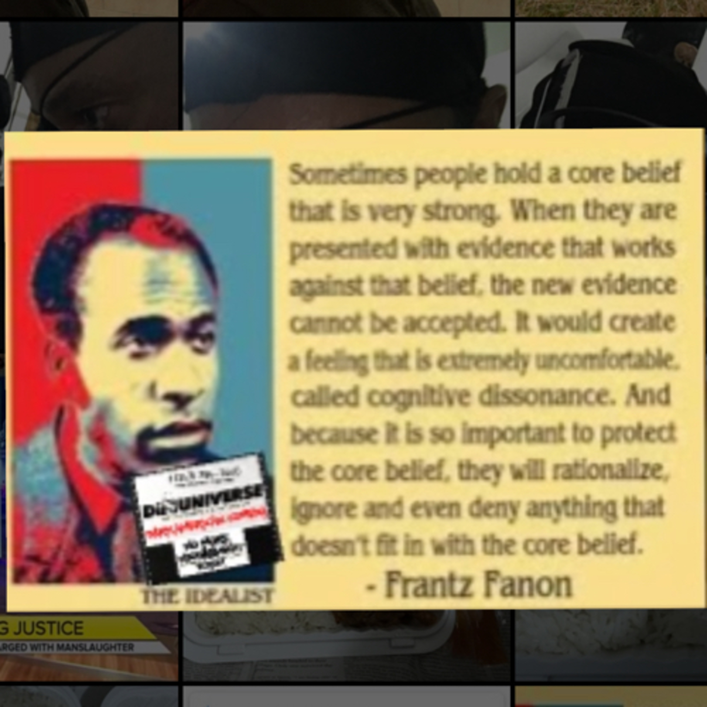 POLITICAL PUNDITRY; COGNITIVE DISSONANCE; PARTISAN PSYCHOLOGY; POST TRAUMATIC SLAVE SYNDROME  episode artwork