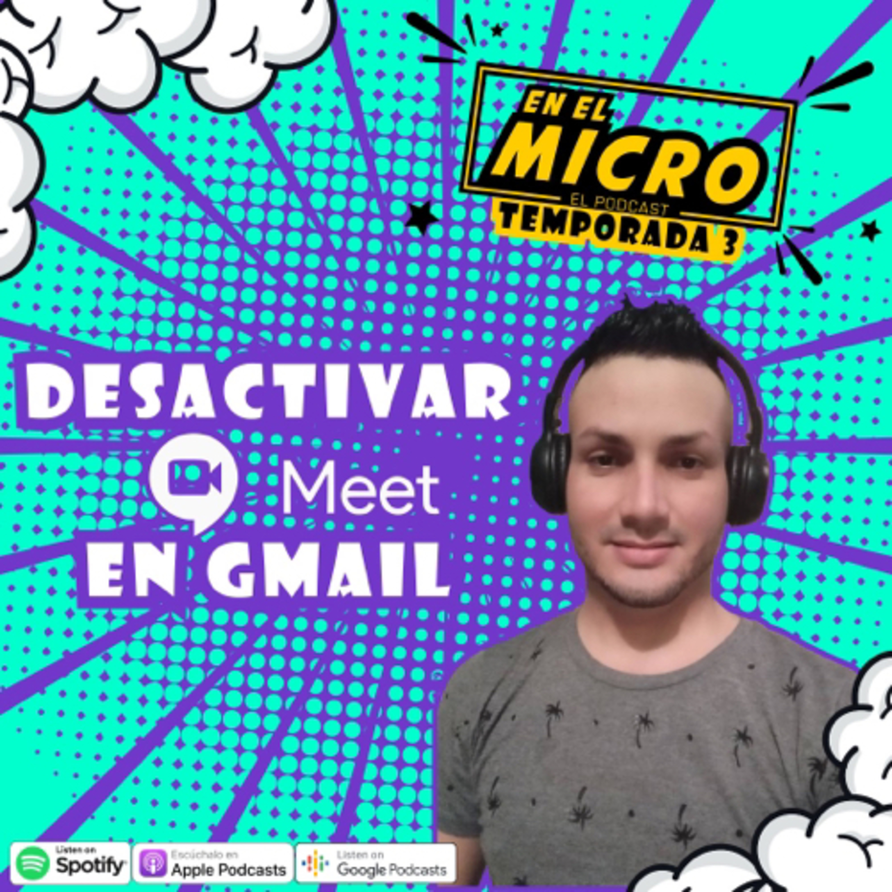 Desactivar Google Meet episode artwork