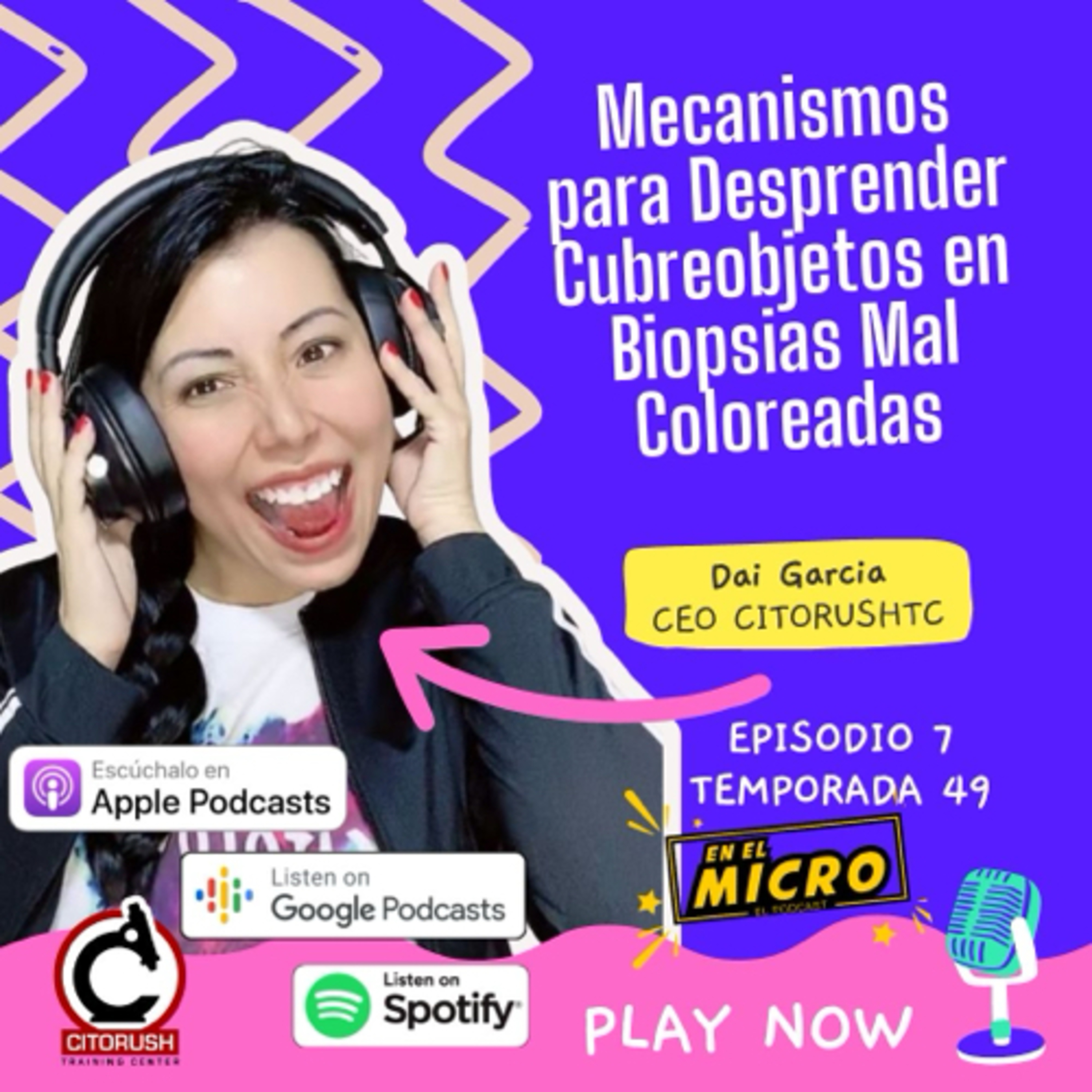 Mecanismos para desprender cubreobjetos de biopsias mal coloreadas episode artwork