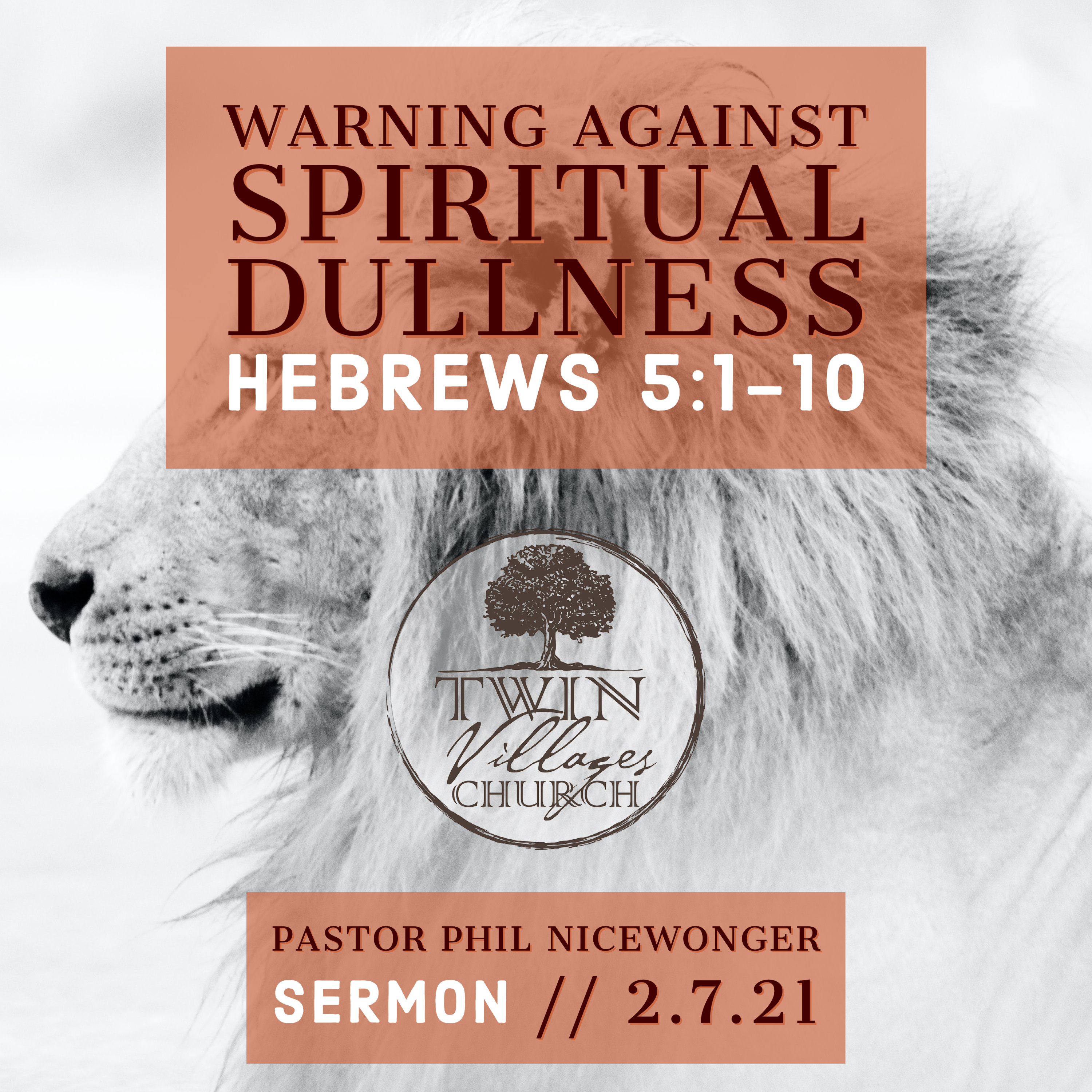 “A Warning Against Spiritual Dullness” // Hebrews 5:11-14 // Pastor Phil Nicewonger // 2.7.21 *Sermon* episode artwork