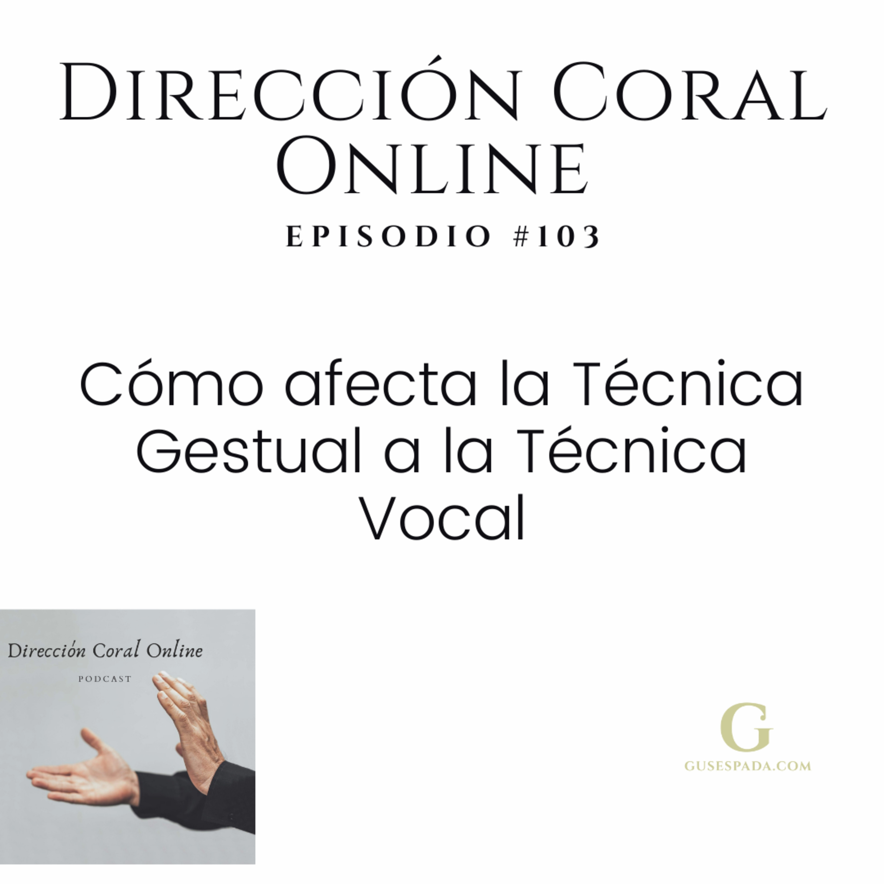 Cómo afecta la Técnica Gestual a la Técnica vocal episode artwork