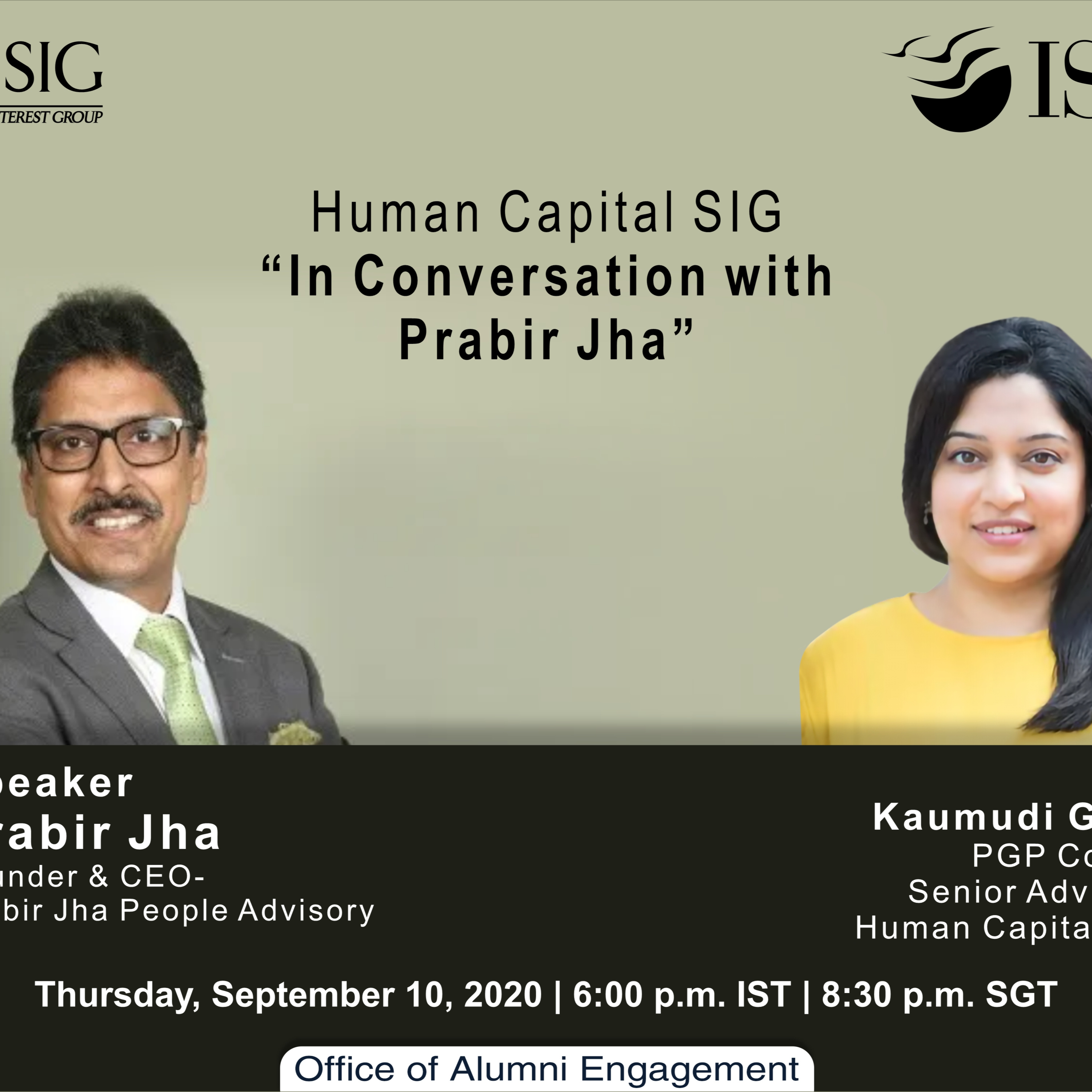 ISB SIG Webinar