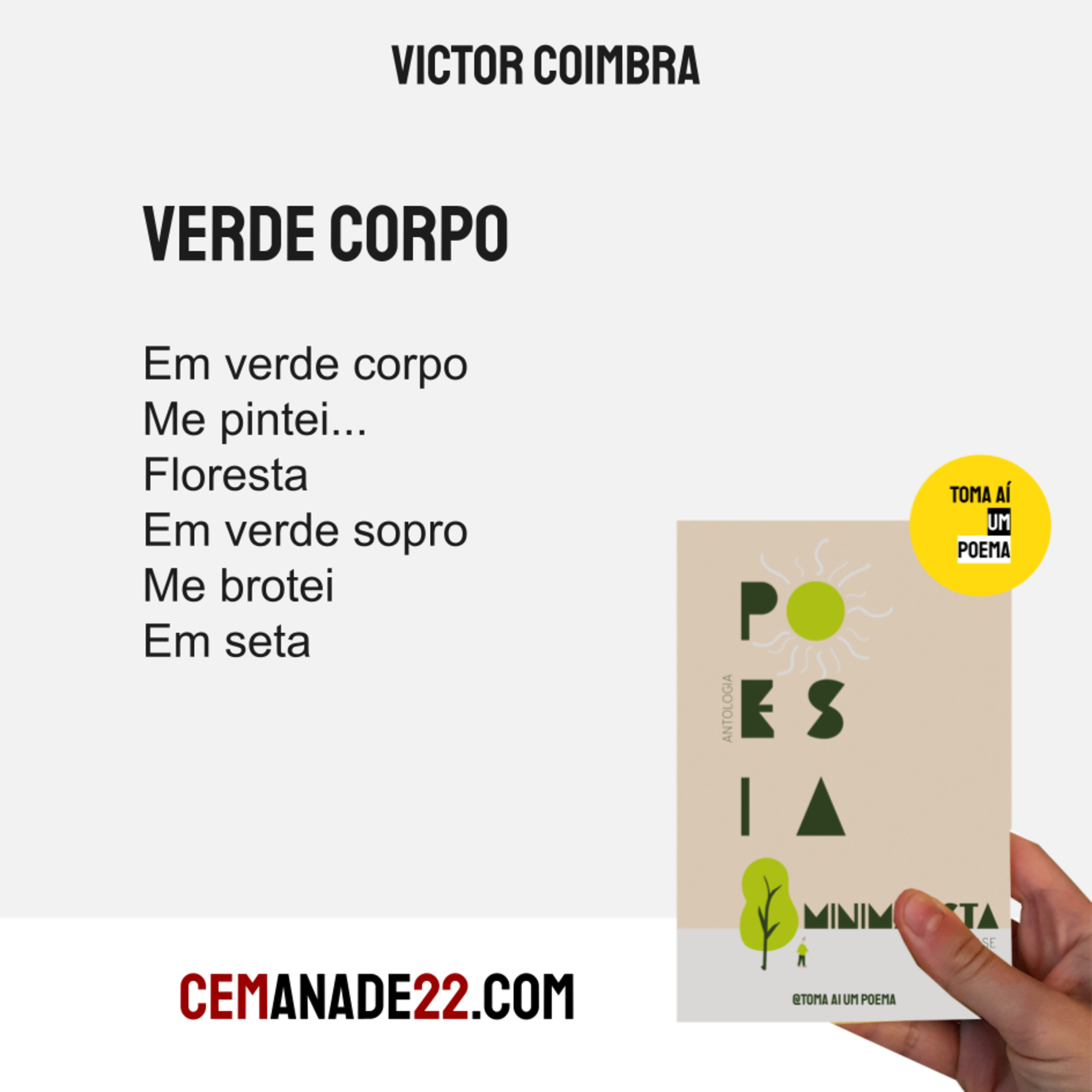 537 | Victor Coimbra — Verde Corpo | Poesia Minimalista episode artwork