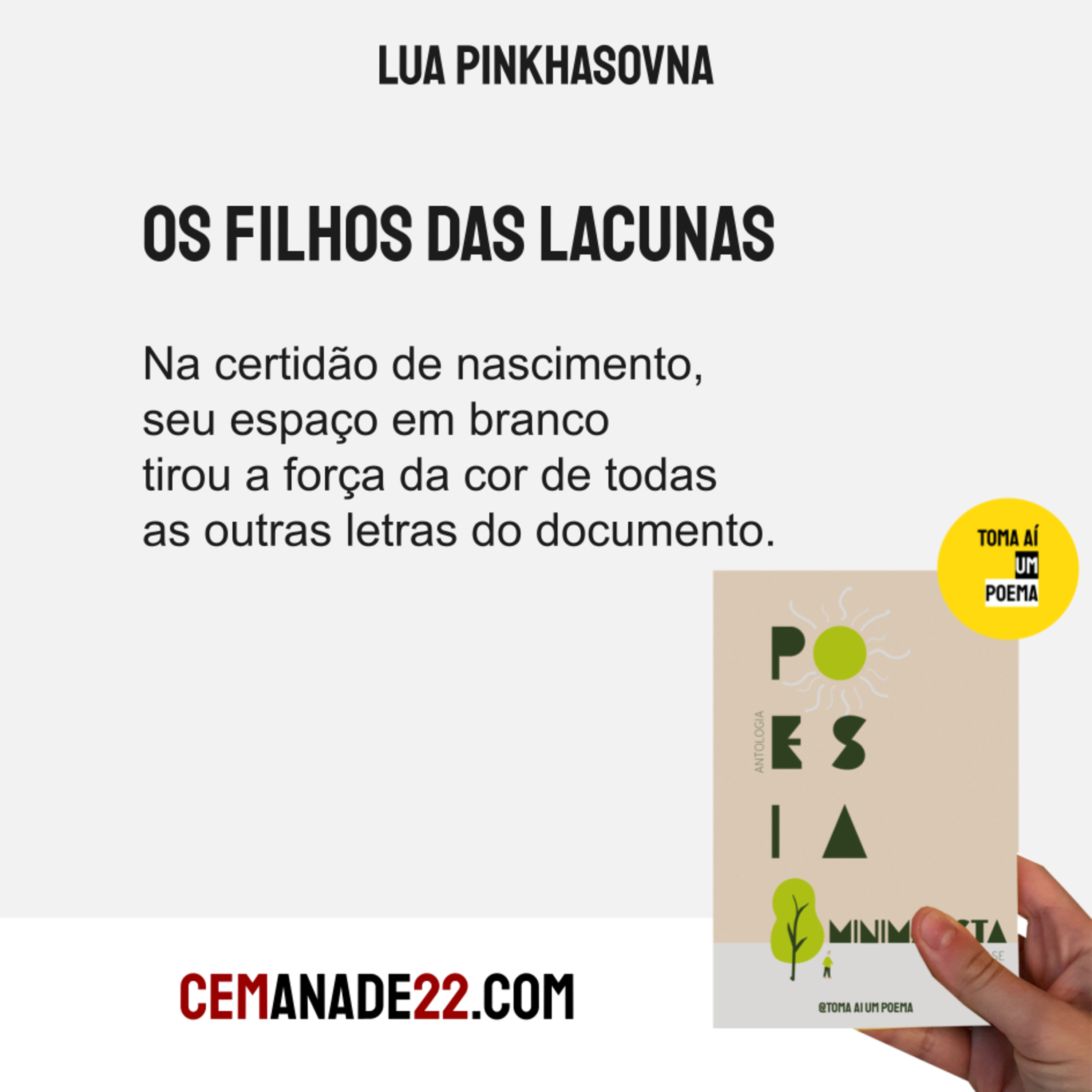 Toma Aí um Poema: Podcast Poesias Declamadas | Literatura
