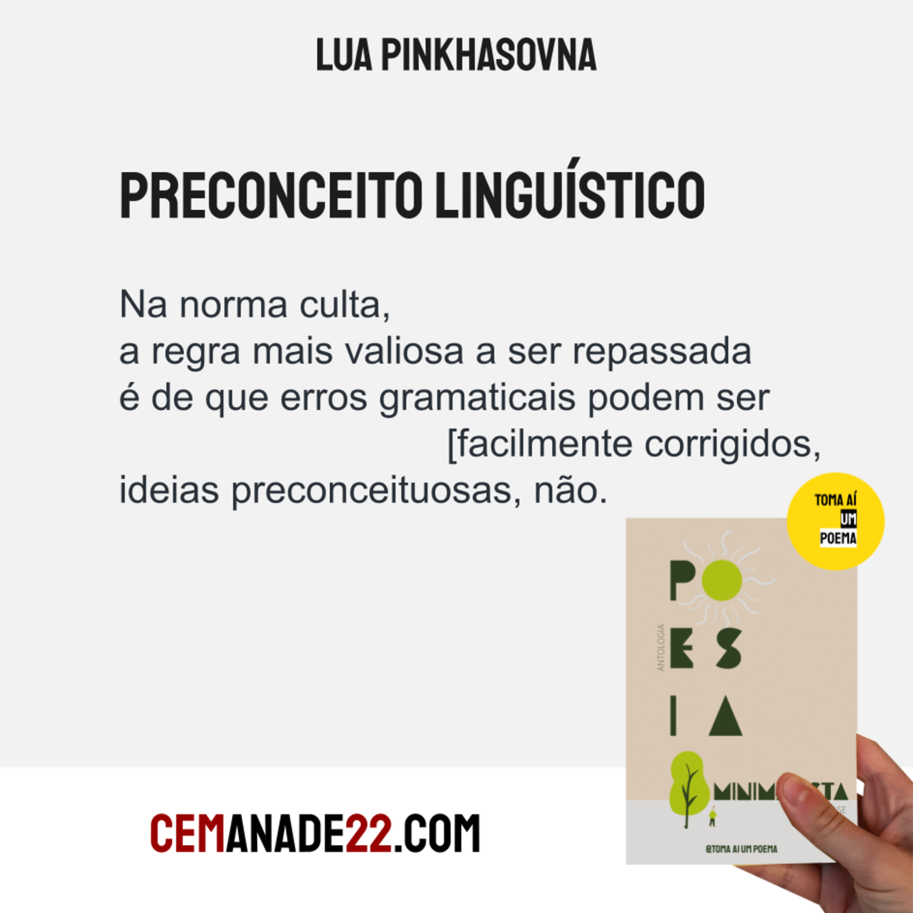 Toma Aí um Poema: Podcast Poesias Declamadas | Literatura