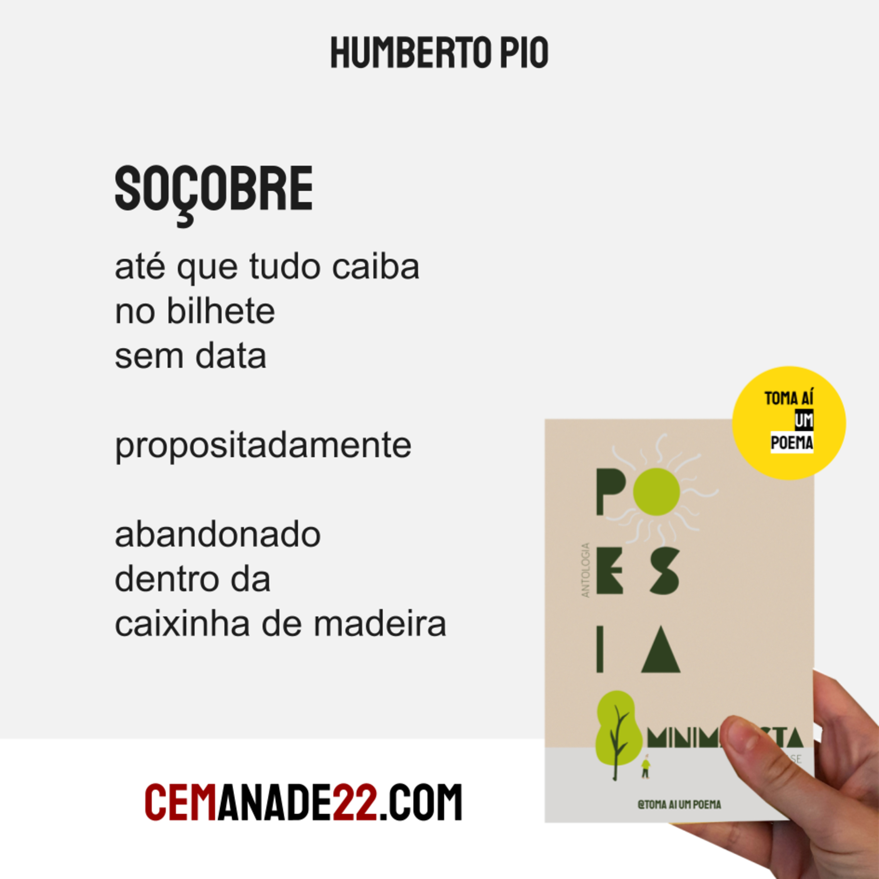 802 | Humberto Pio — Soçobre | Poesia Minimalista episode artwork