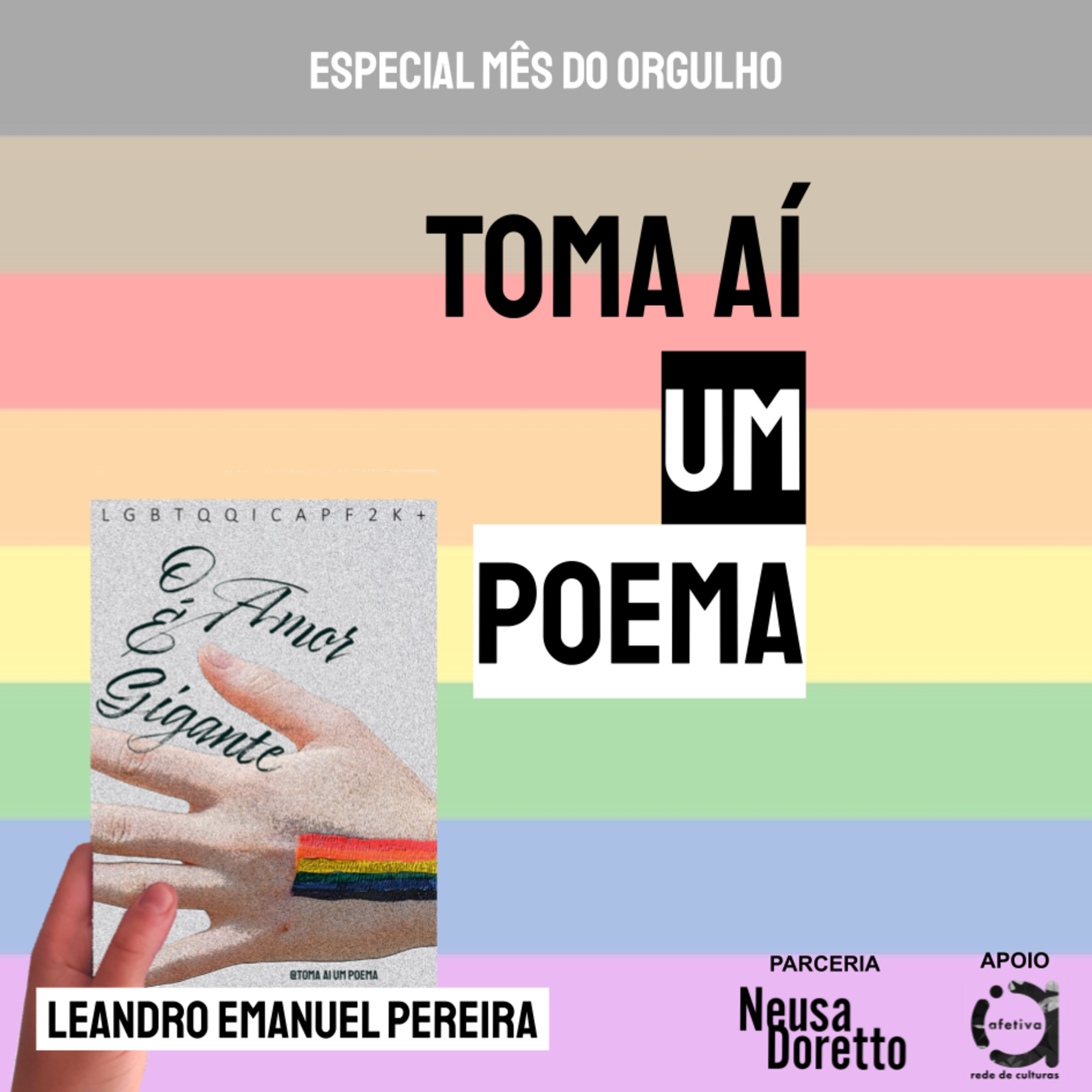 611 | Leandro Emanuel Pereira — Queer with love | Especial Poesia LGBTQIA+ episode artwork