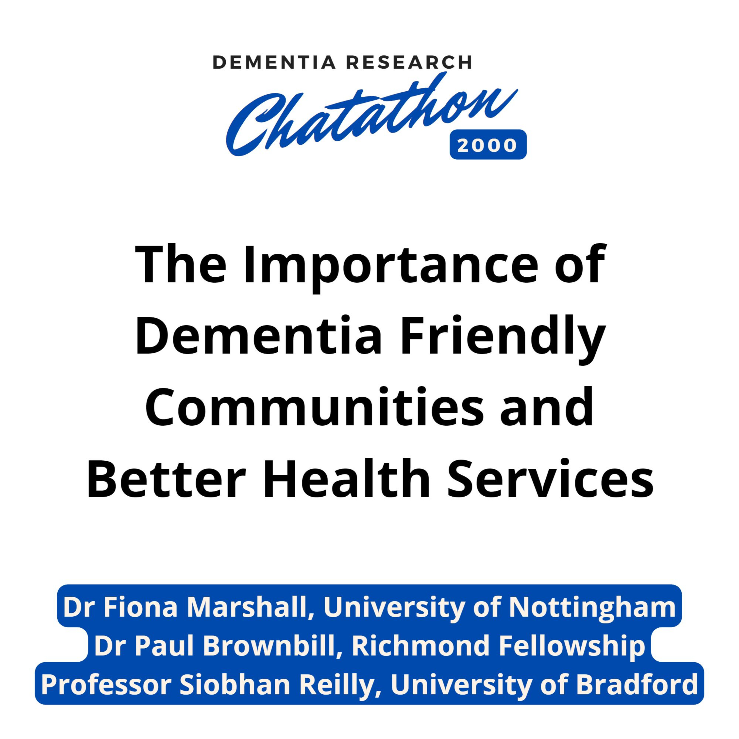 Dementia Research Charity Chatathon