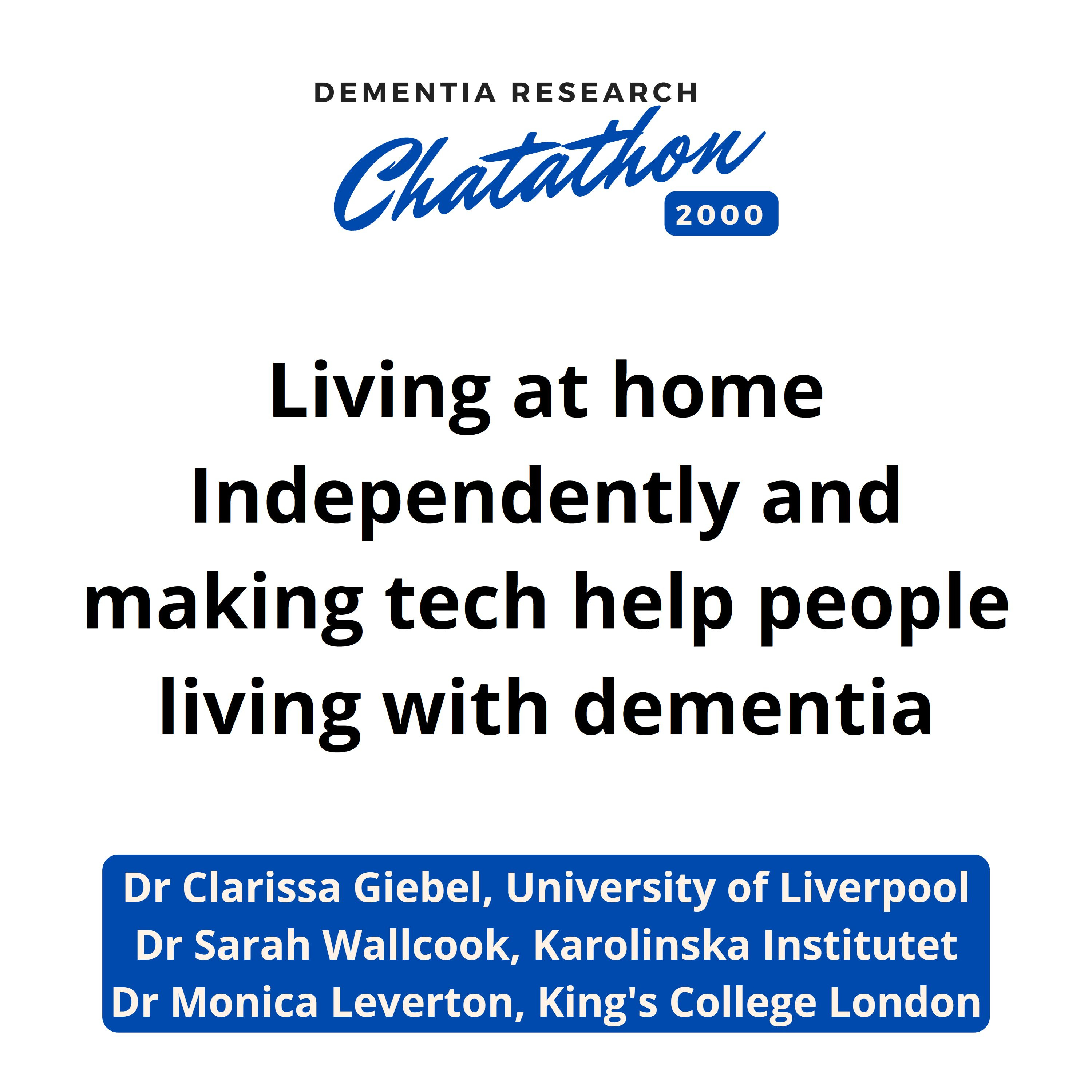 Dementia Research Charity Chatathon