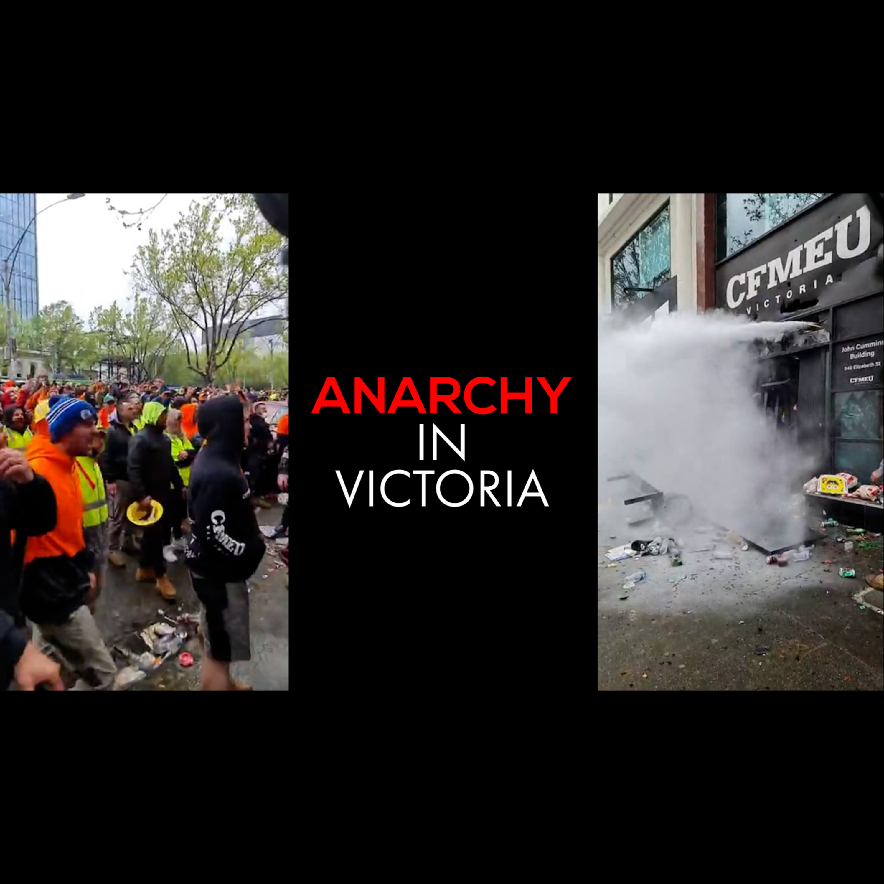 Anarchy on the streets of Melbourne as we inch toward a failed state