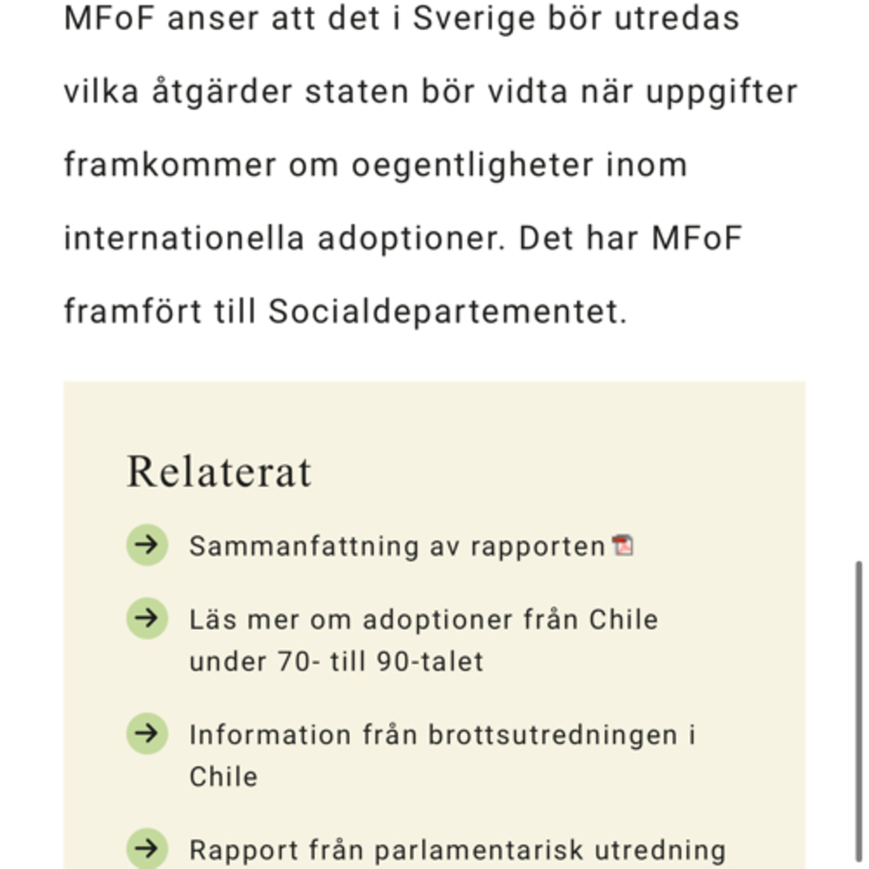 Chileadoption.se Podd