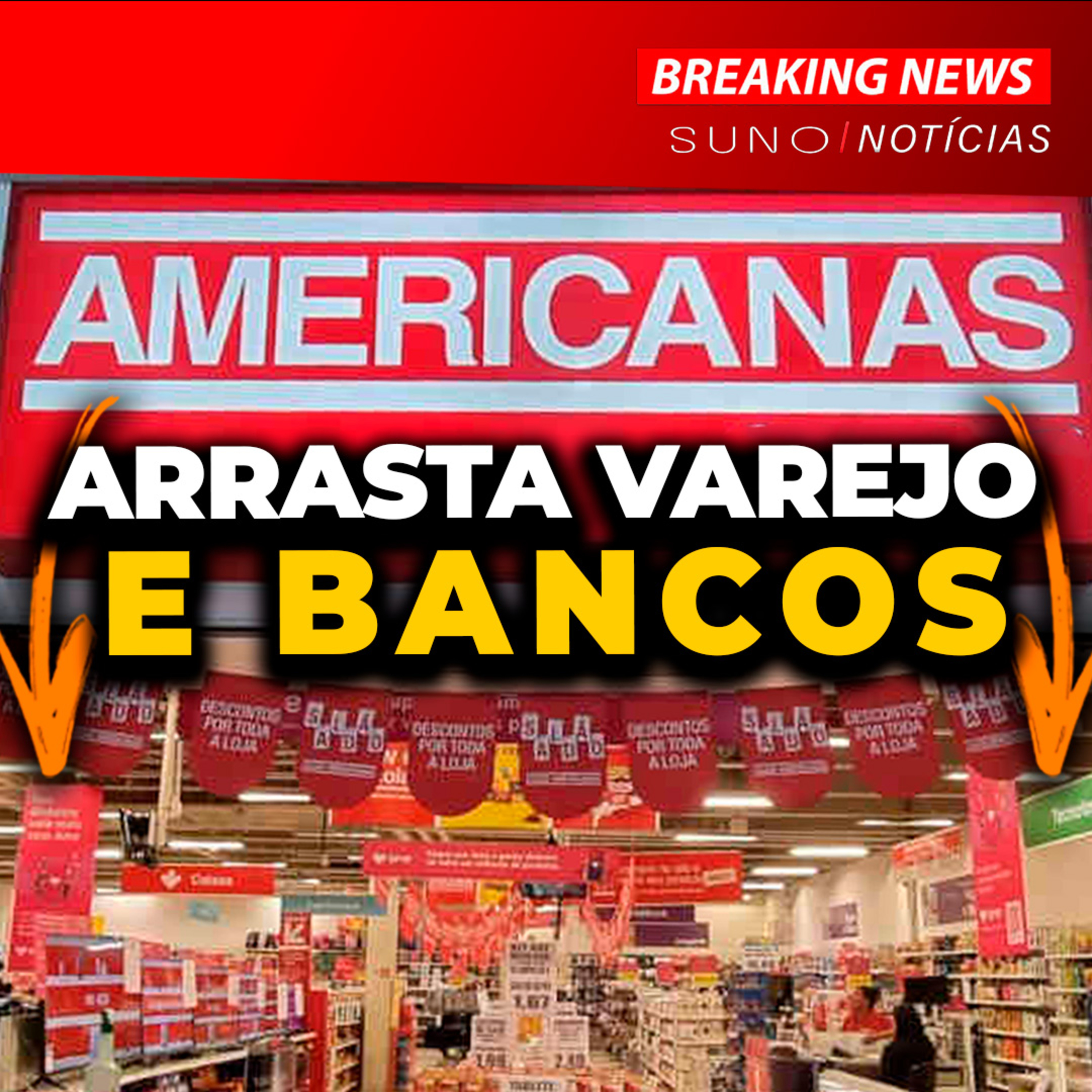 BREAKING NEWS | Americanas (AMER3) entra em leilão após rombo de R$ 20 bilhões | MGLU3, VIIA3 e bancos tombam junto episode artwork
