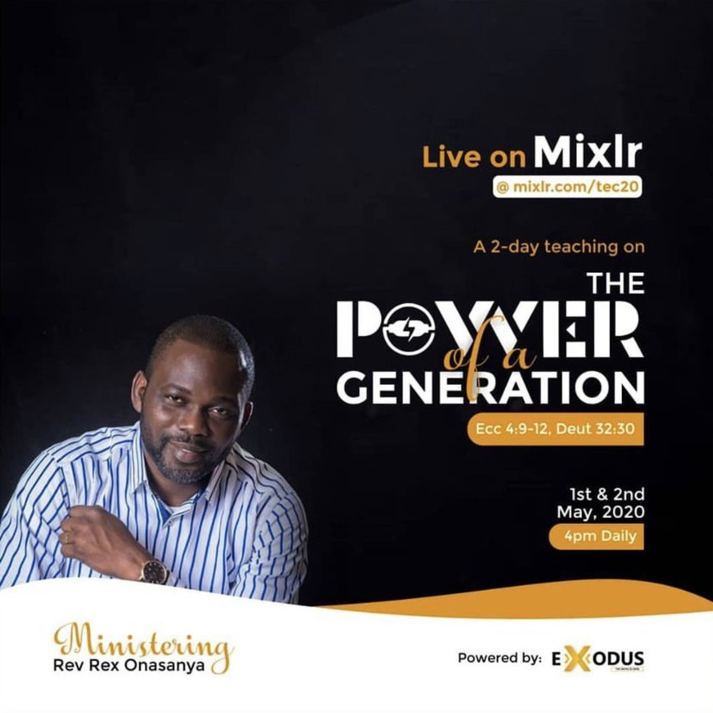 THE POWER OF A GENERATION WITH REV. REX ONASANYA  episode artwork