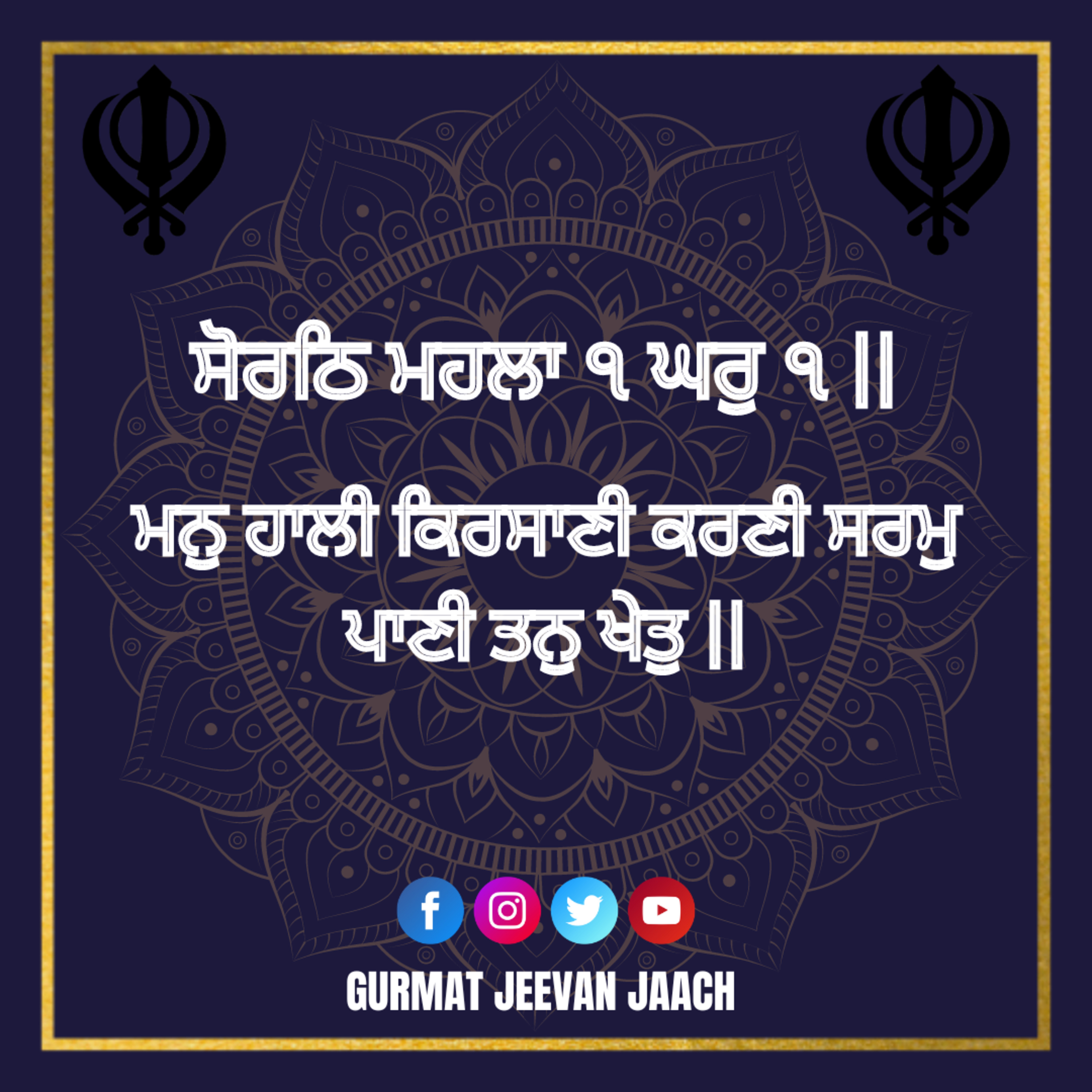 ਕਥਾ - ਮਨੁ ਹਾਲੀ ਕਿਰਸਾਣੀ ਕਰਣੀ ਸਰਮੁ ਪਾਣੀ ਤਨੁ ਖੇਤੁ ॥ episode artwork