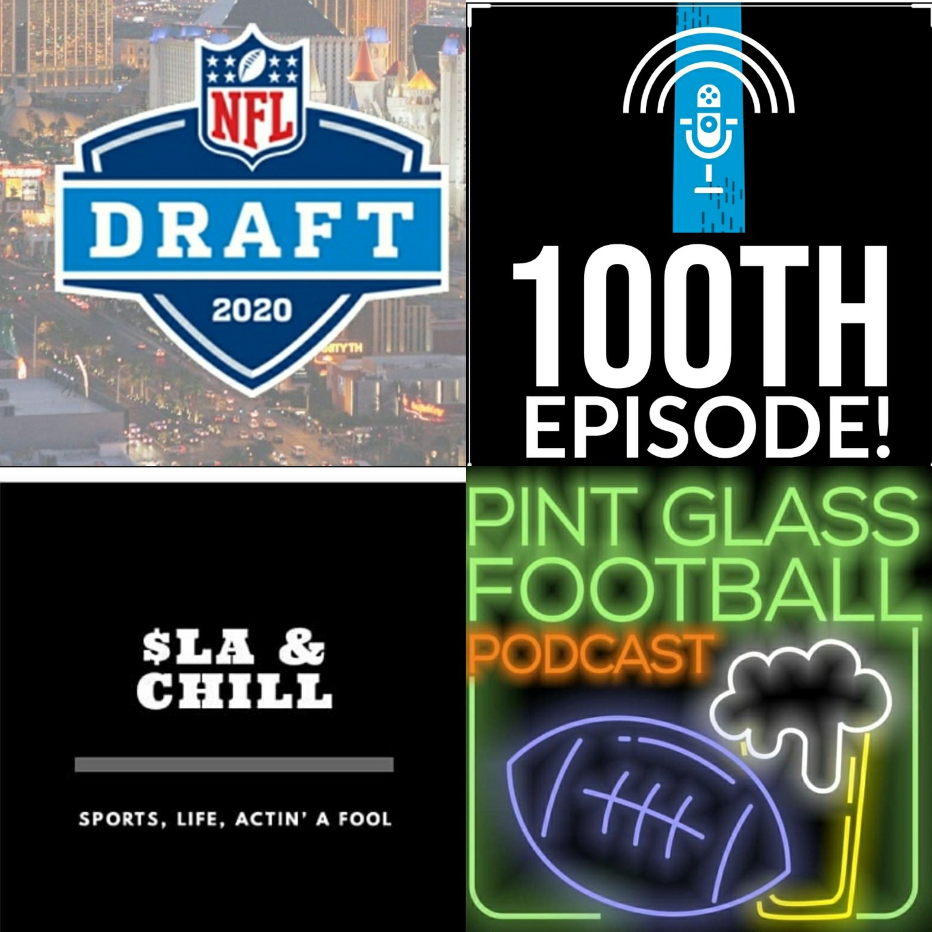 100th episode- NFL draft talk part 1 ft Pint Glass Football  episode artwork