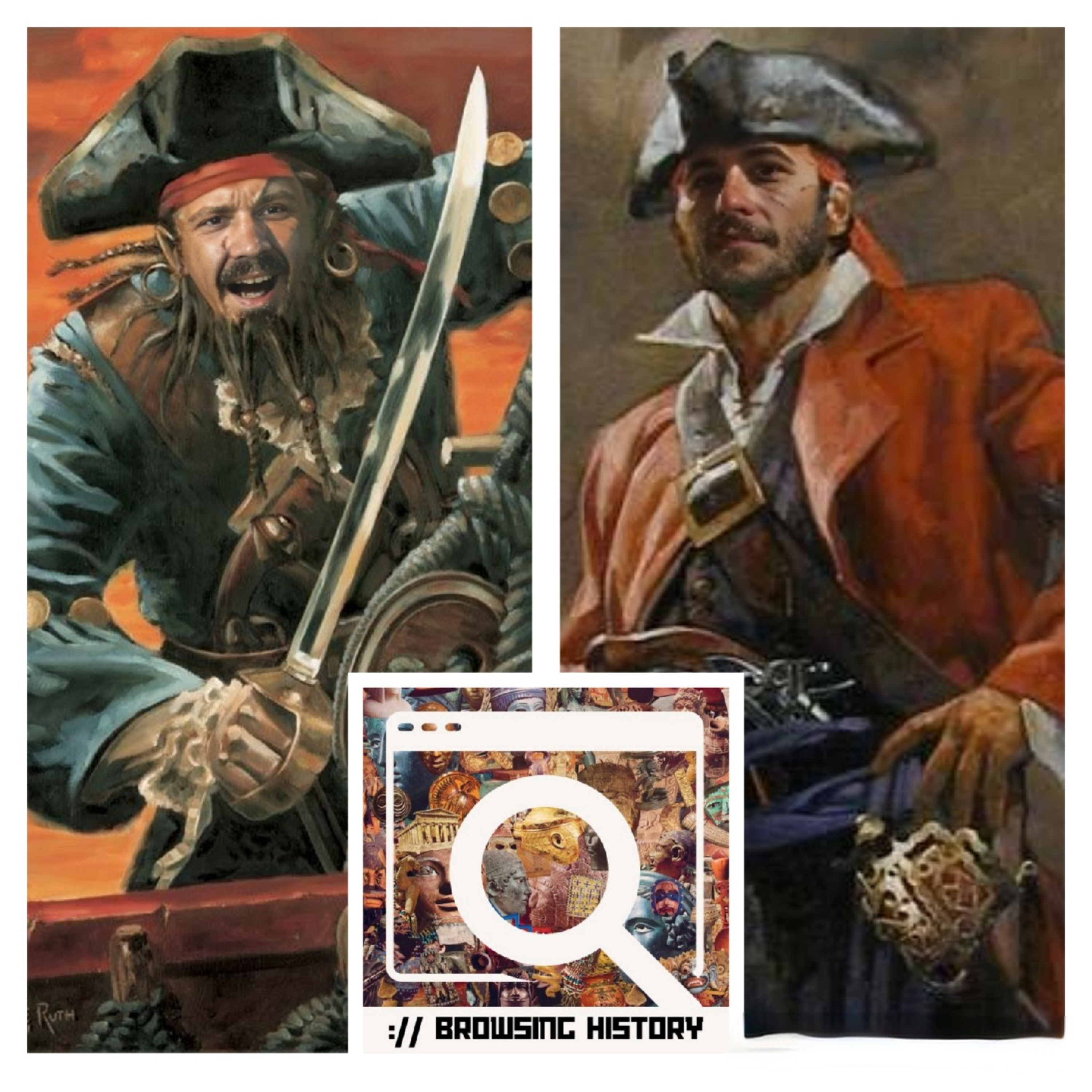 054 Pirate captain "Black" Sam Bellamy - Rookie of the year episode artwork