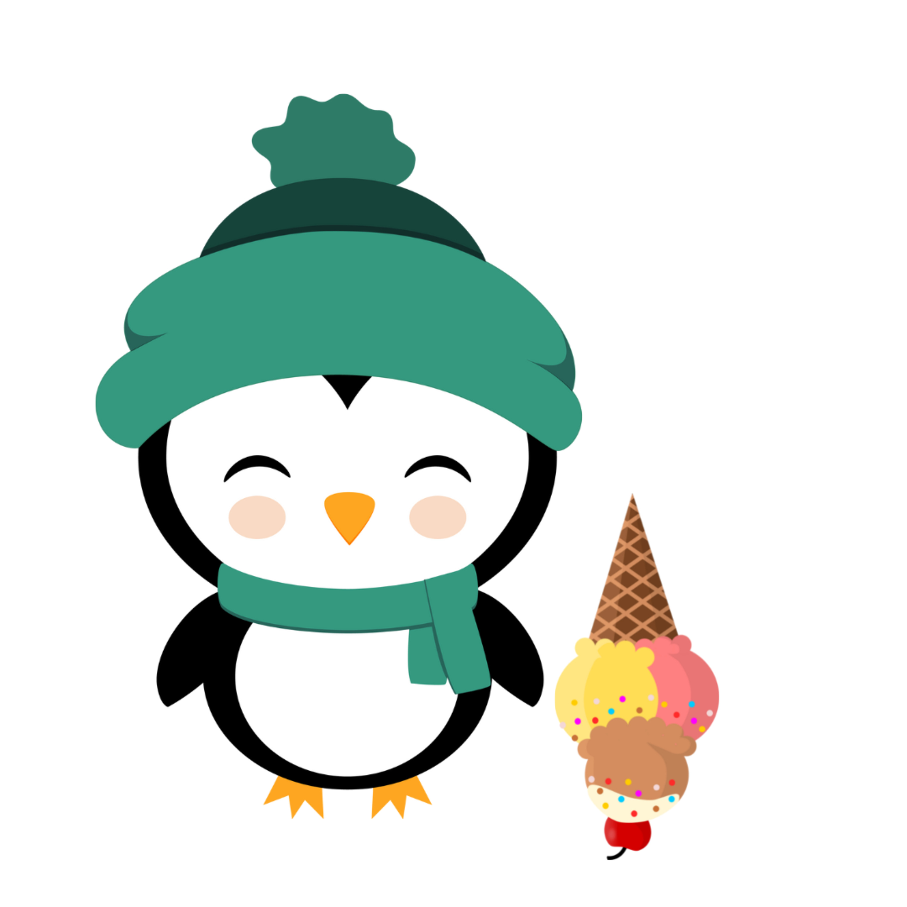 Jelly Bean the Cat Children's Bedtime Stories: Poppy the Penguin drops his ice cream cone