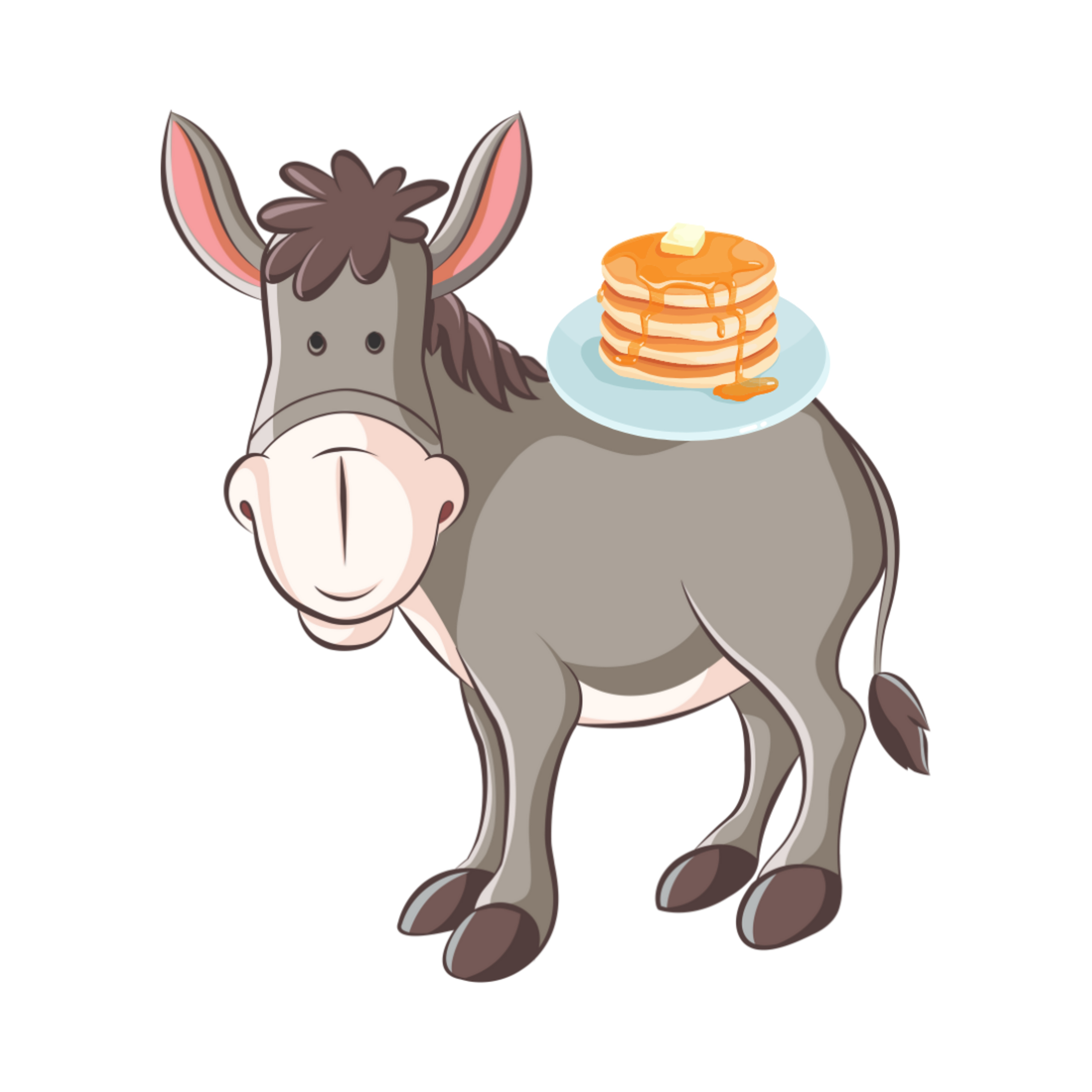 Jelly Bean the Cat Children's Bedtime Stories: Dennis the Donkey learns how to make Pancakes