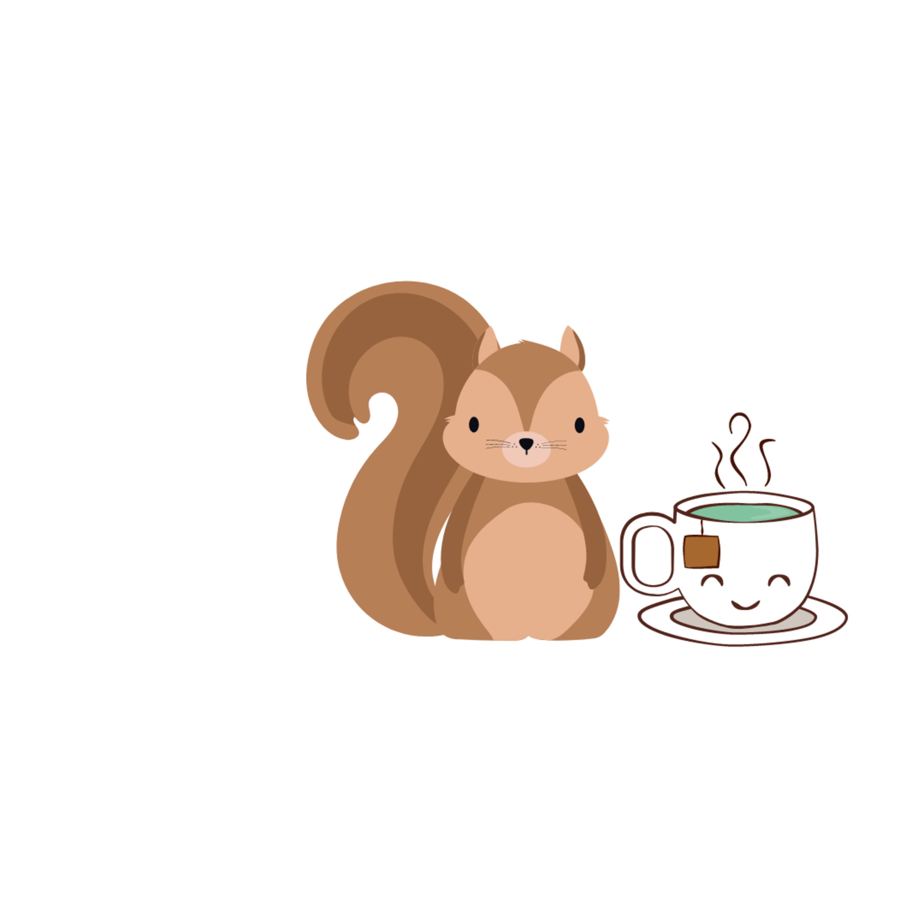 Jelly Bean the Cat Children's Bedtime Stories Podcast: The Cutest Squirrel in the World Drinking Tea