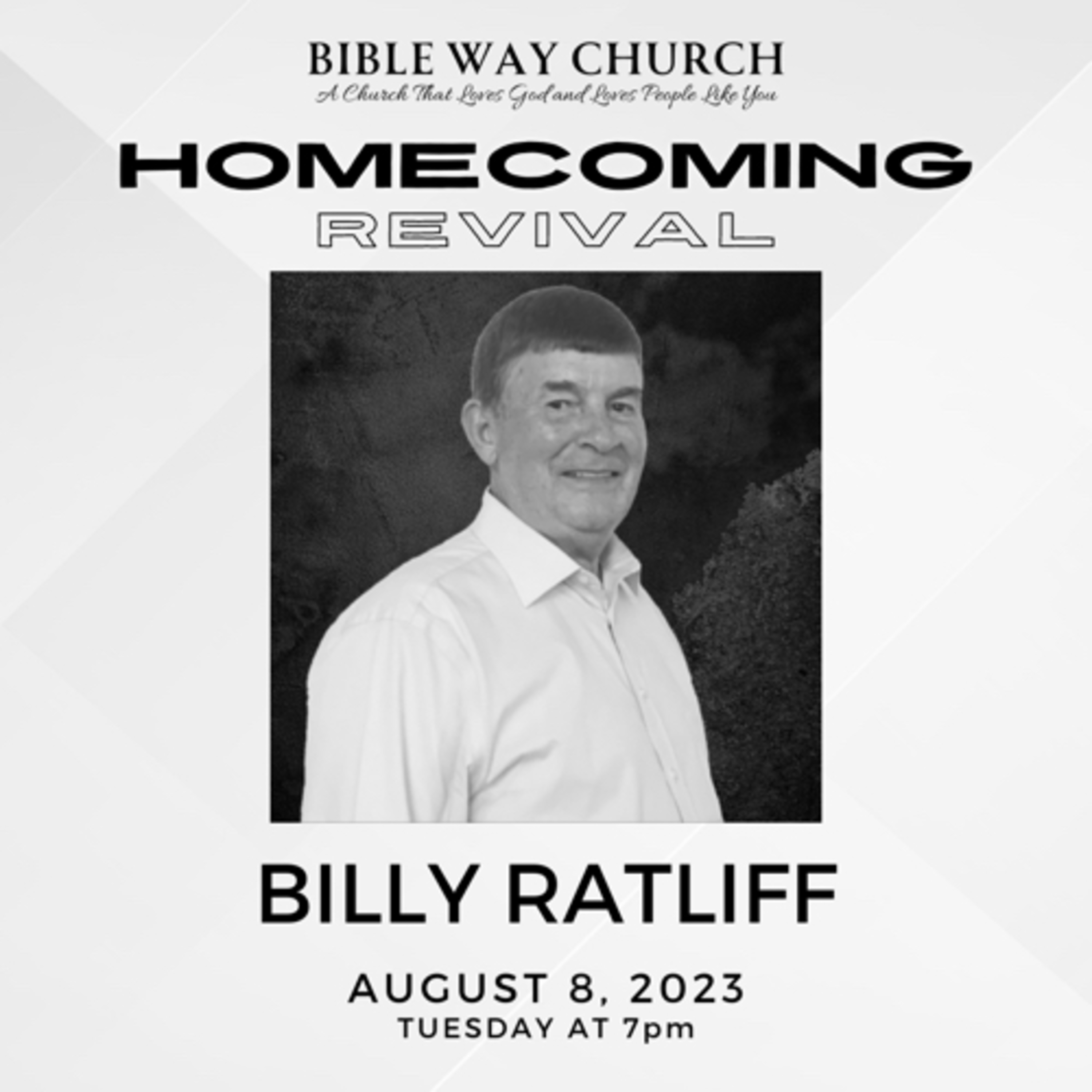 8.8.23 Homecoming Revival - Bro. Billy Ratliff episode artwork