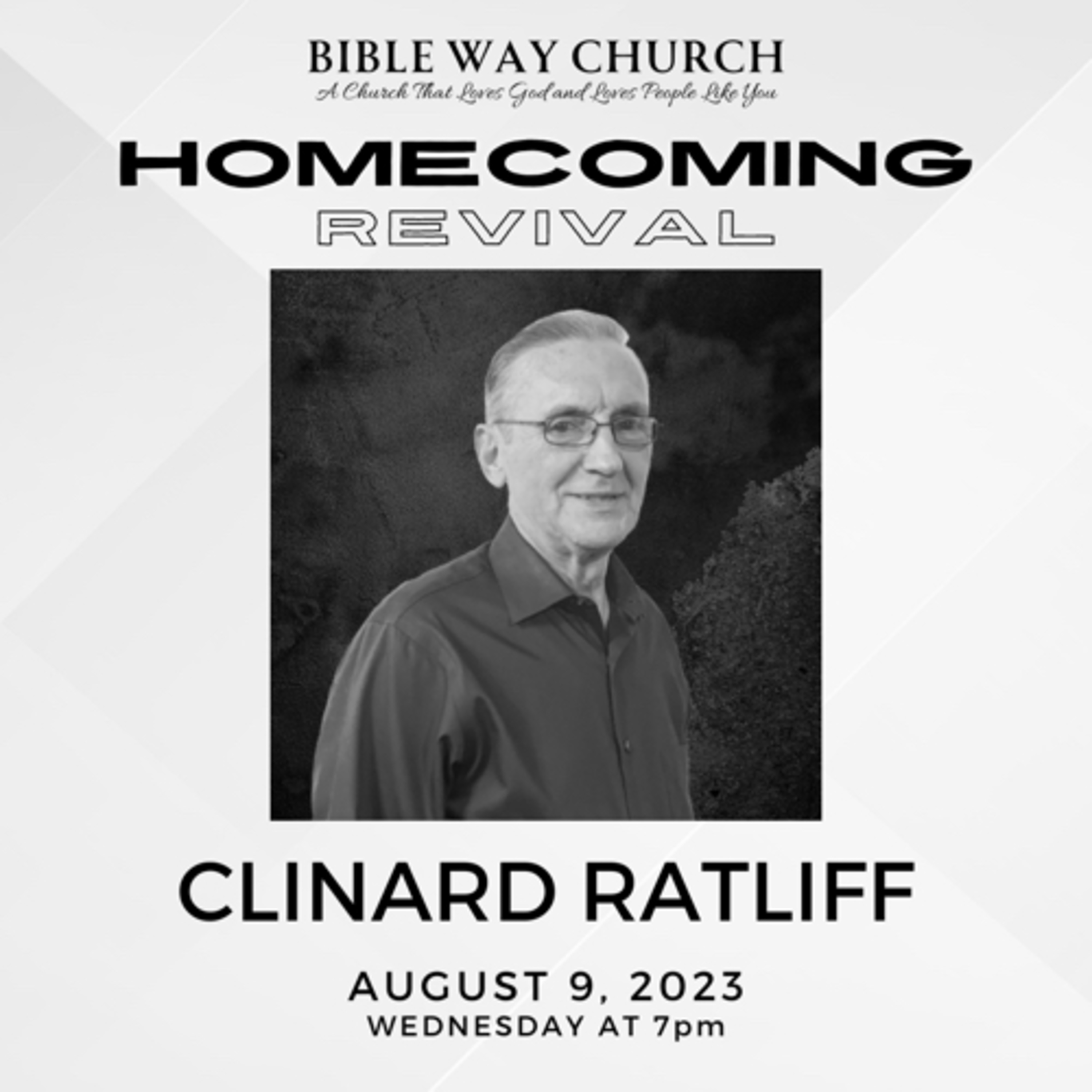 8.9.23 43rd Annual Homecoming Revival - Pastor Clinard Ratliff episode artwork