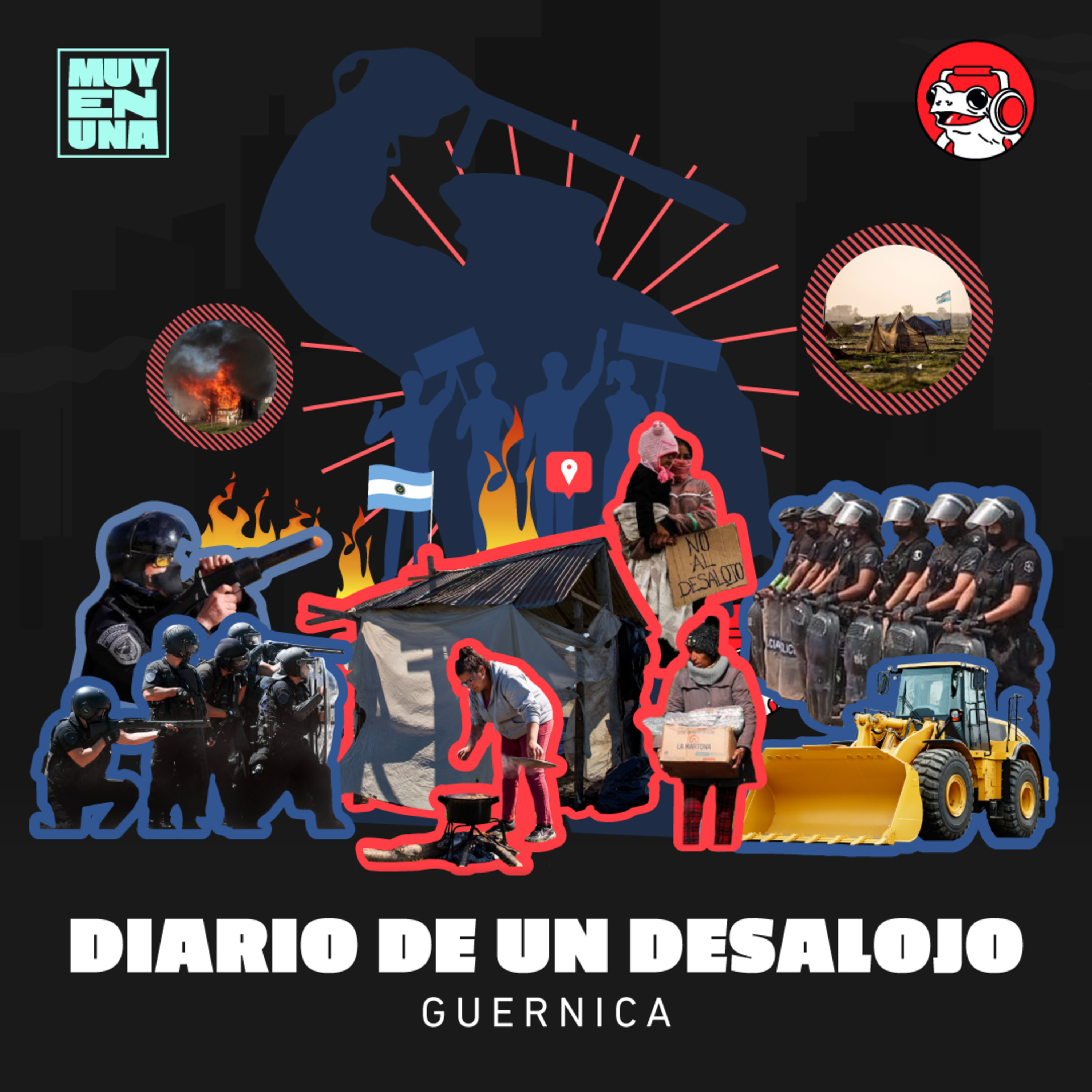 Muy en una