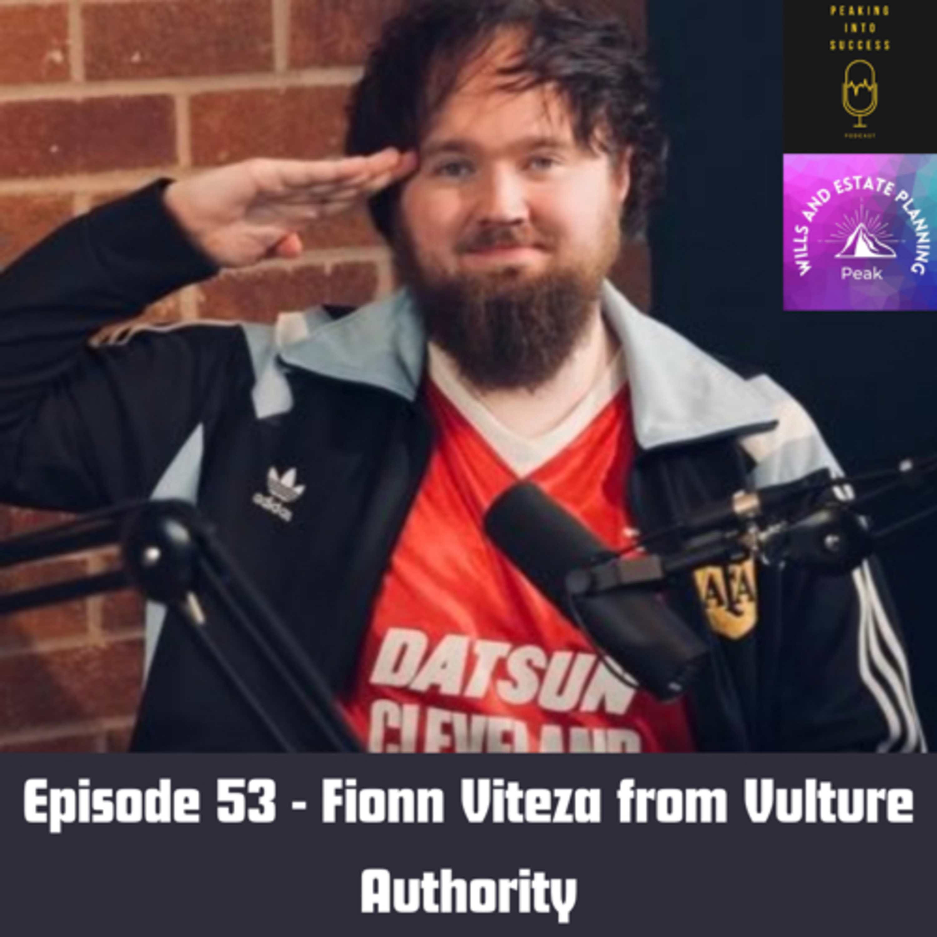 Fionn Viteza from Vulture Authority episode artwork