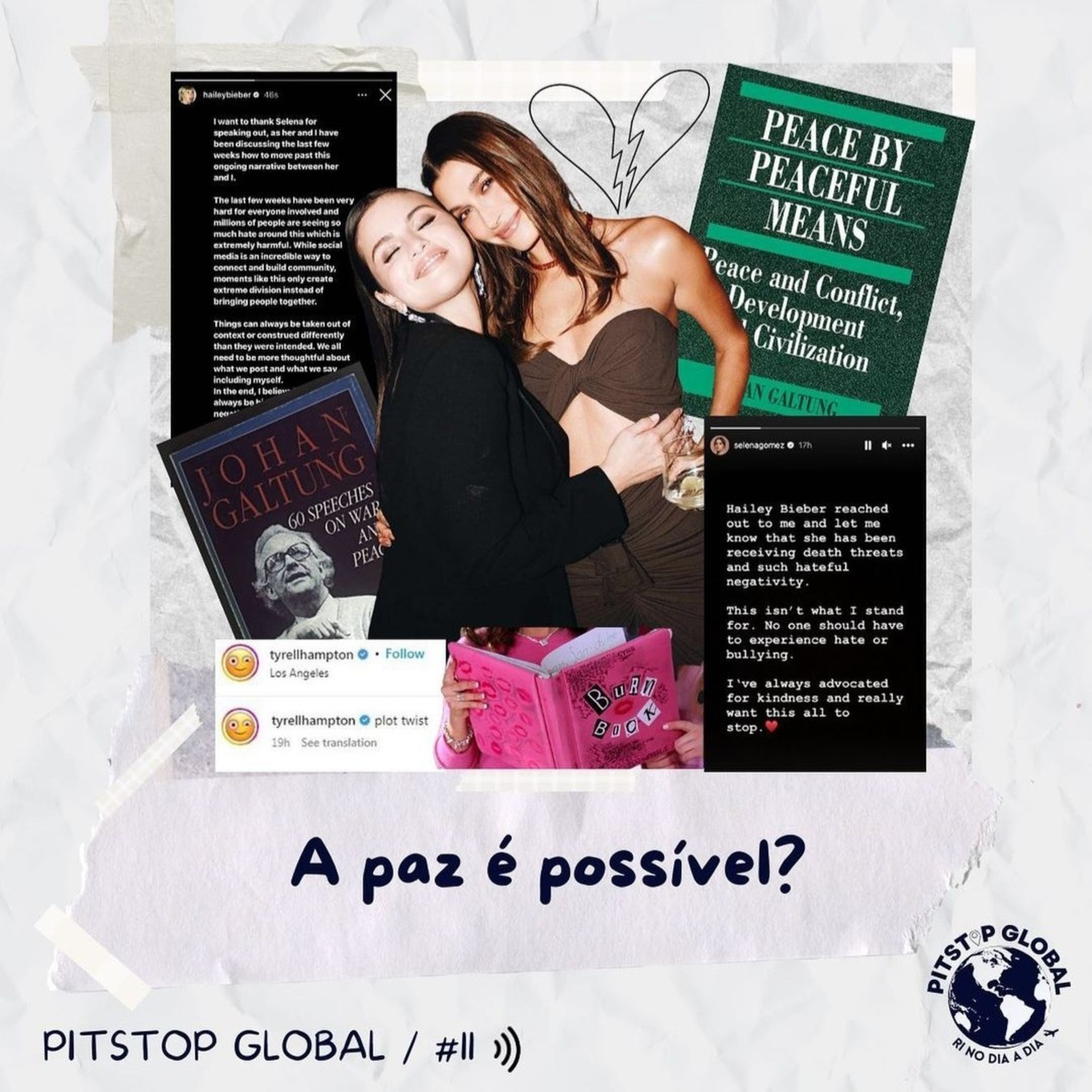 PitStop Global #11 - A paz é possível? Selena Gomez x Hailey Bieber episode artwork