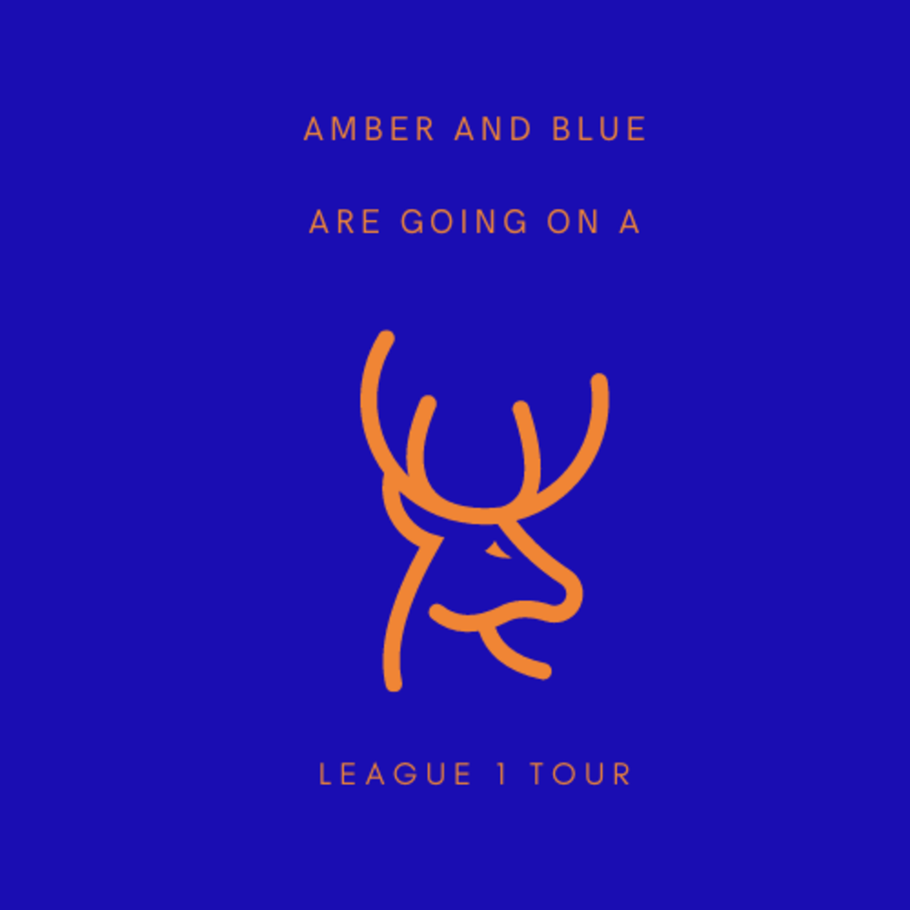 Amber and blue
