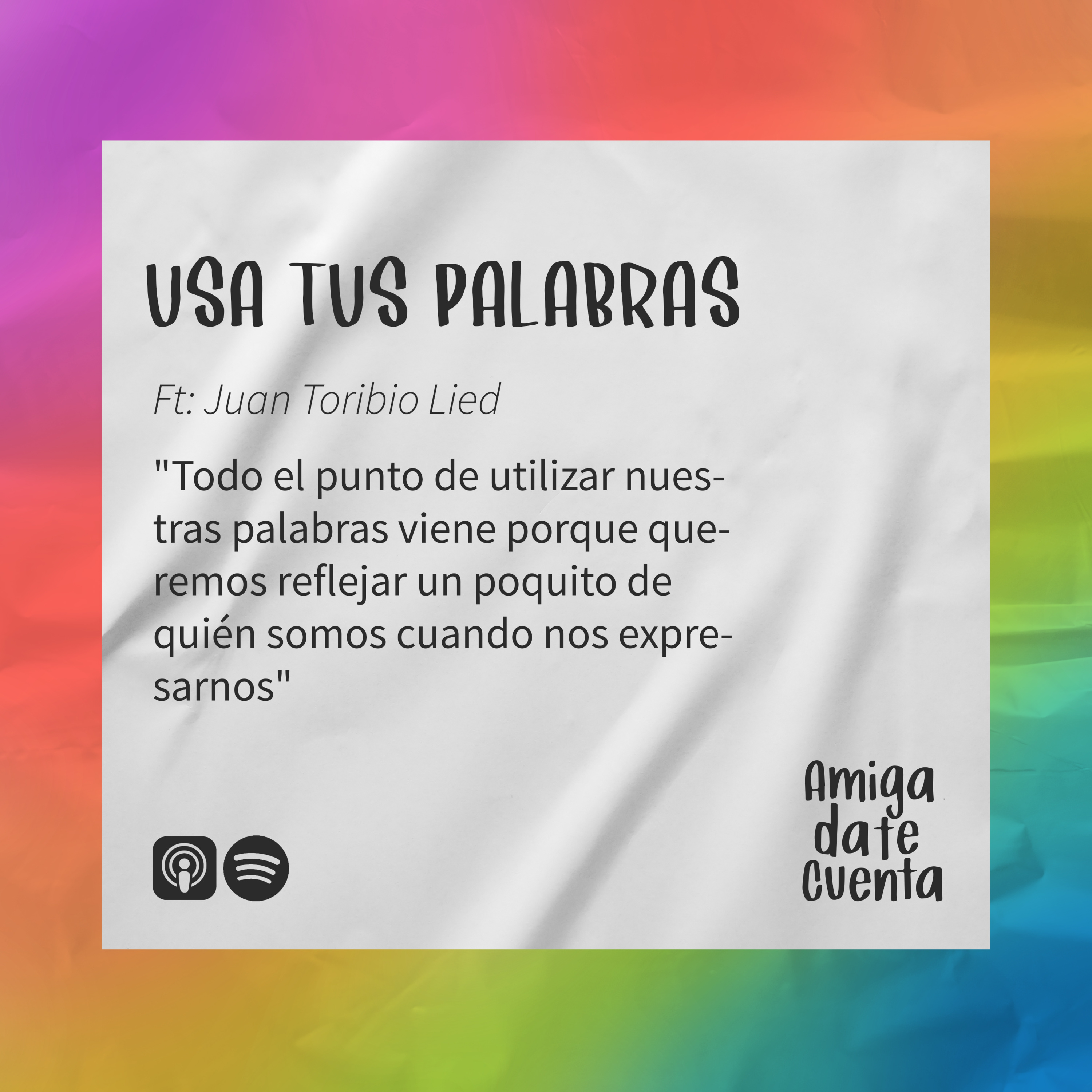 T3E5: Usa tus palabras ft. Juan Toribio Lied T3E5: Usa tus palabras ft. Juan Toribio Lied
