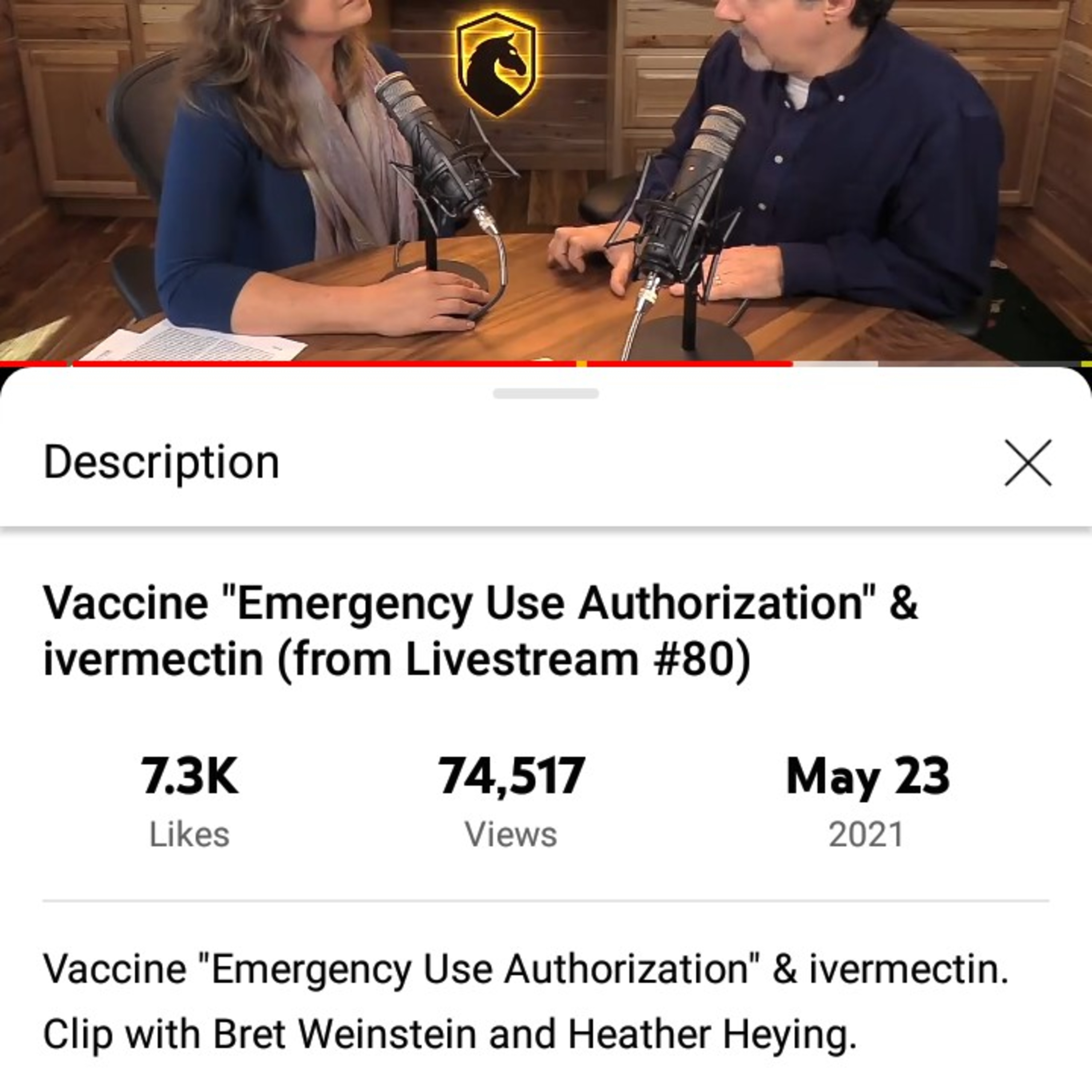 Thoughts about intermectin from the darkhorse podcast.