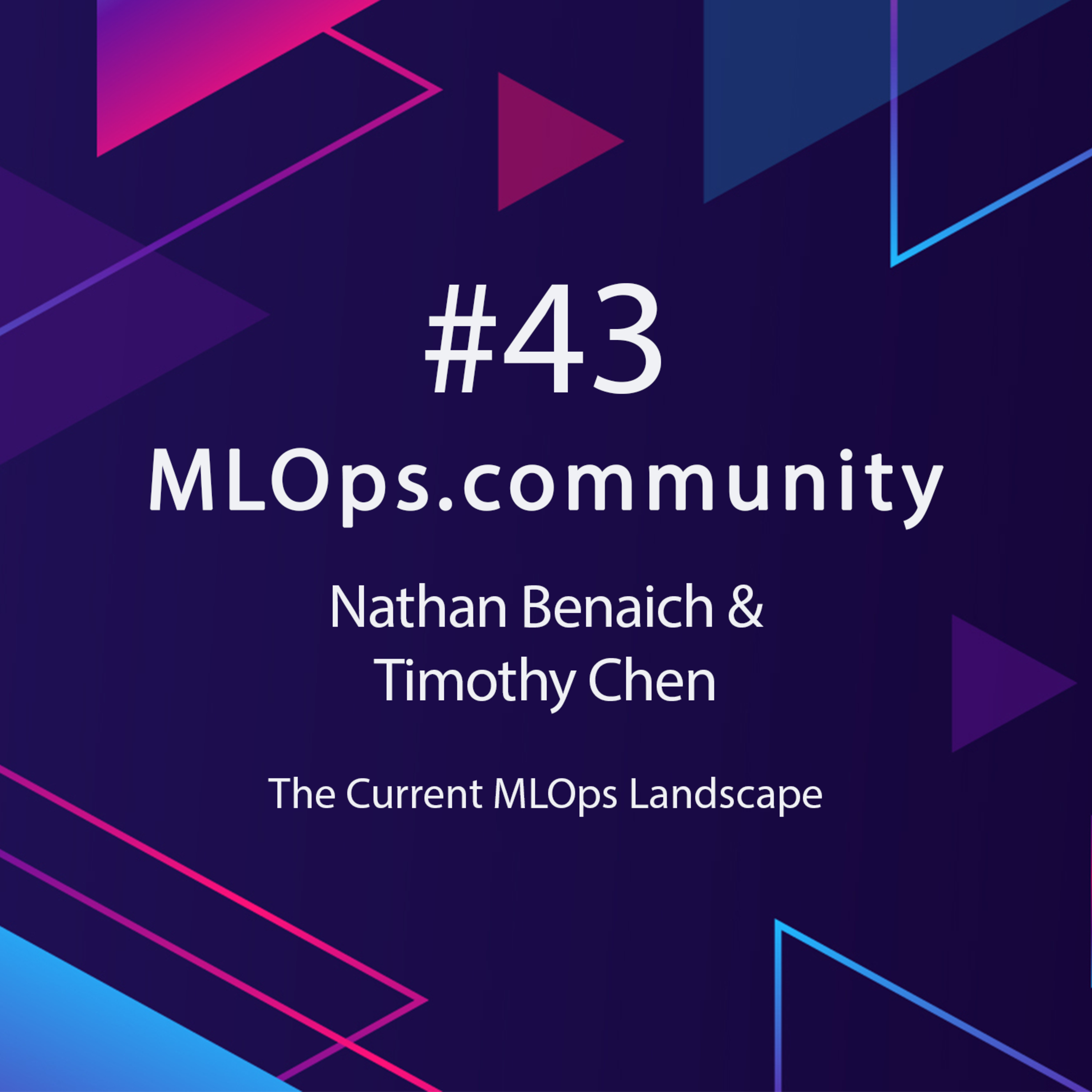 cover of episode The Current MLOps Landscape // Nathan Benaich & Timothy Chen // MLOps Meetup #43
