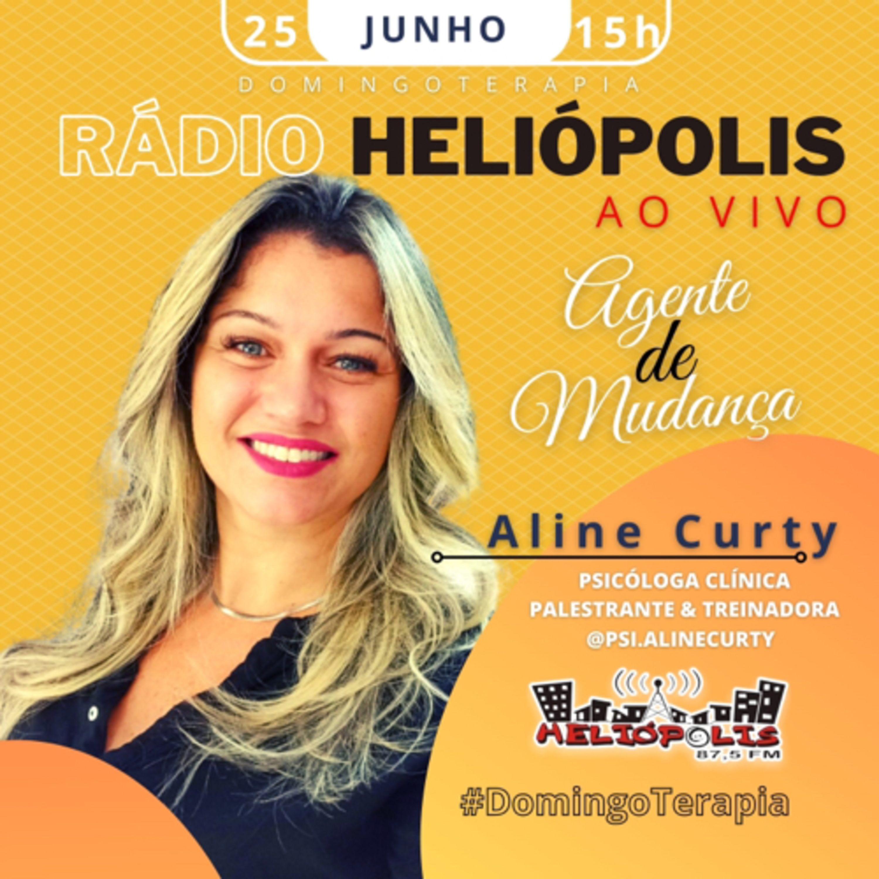 Psi Aline Curty - Alô, Pessoas! Rádio Comunitária Heliópolis 87,5 FM 25.06.2023 episode artwork