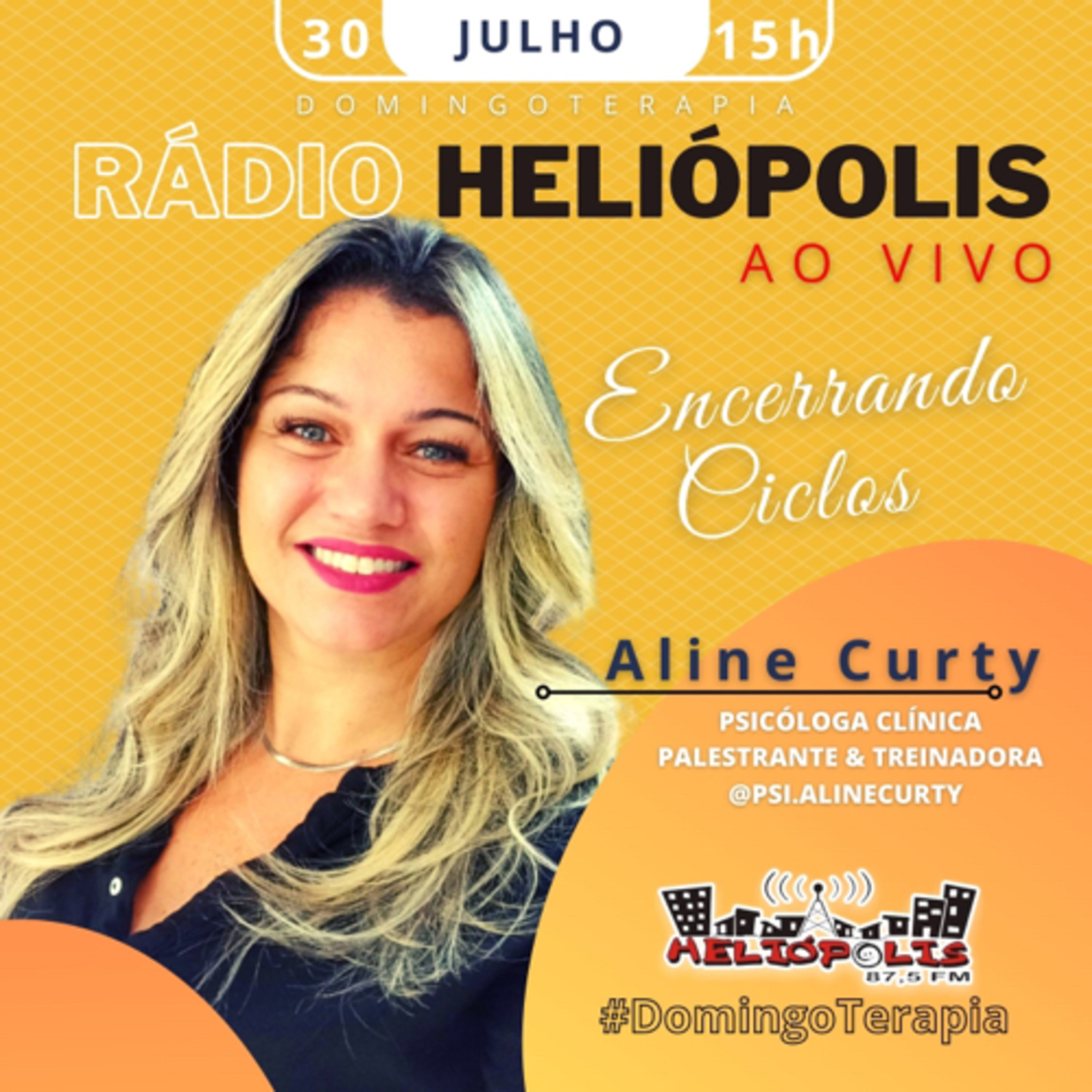 Encerrando ciclos com a psi Aline Curty Alô, Pessoas! Rádio Heliópolis 87,5 FM SP 30.07.2023 episode artwork