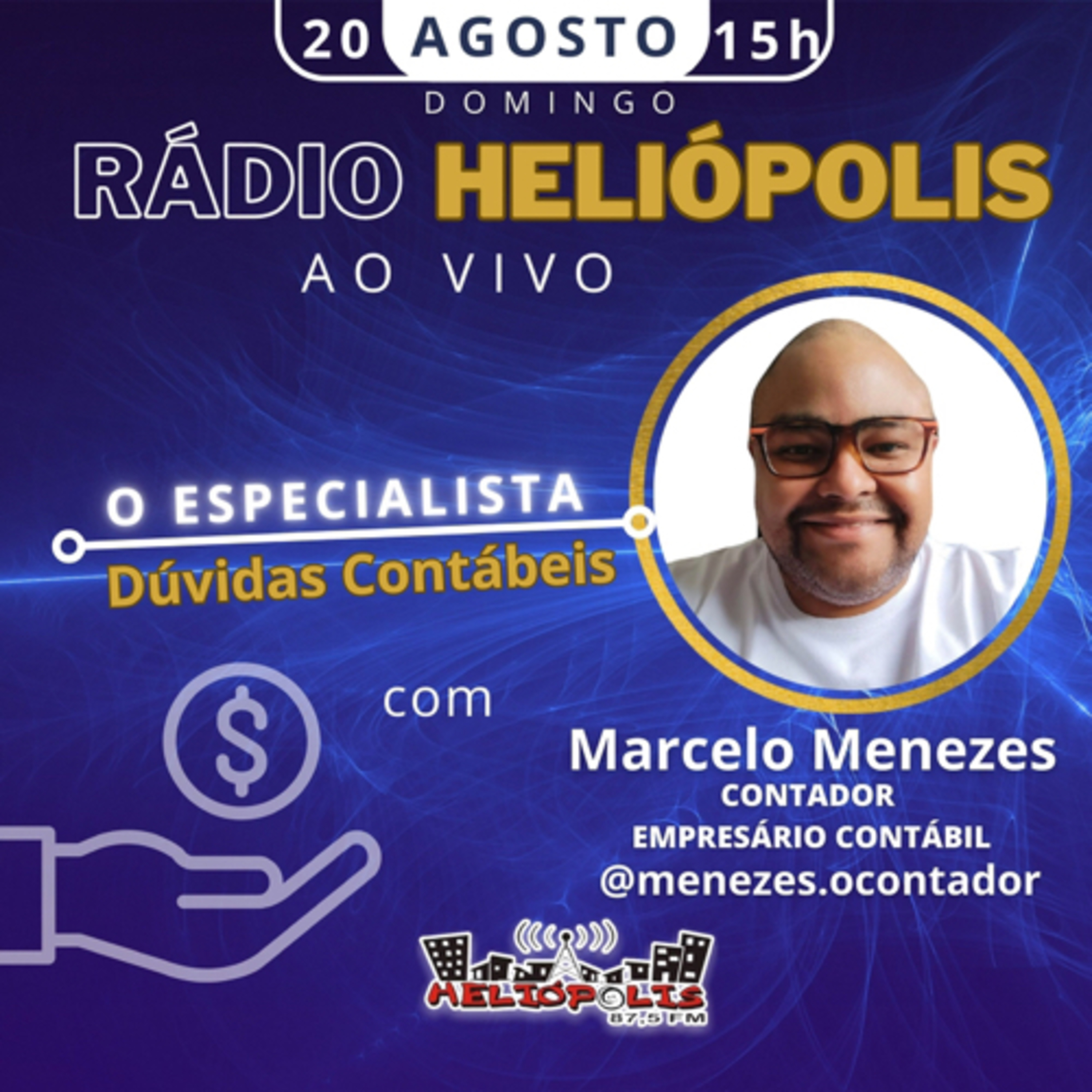 Alô, Pessoas! com o Marcelo Menezes (@menezes.ocontador) Rádio Heliópolis 87,5 FM SP 20.08.2023 episode artwork