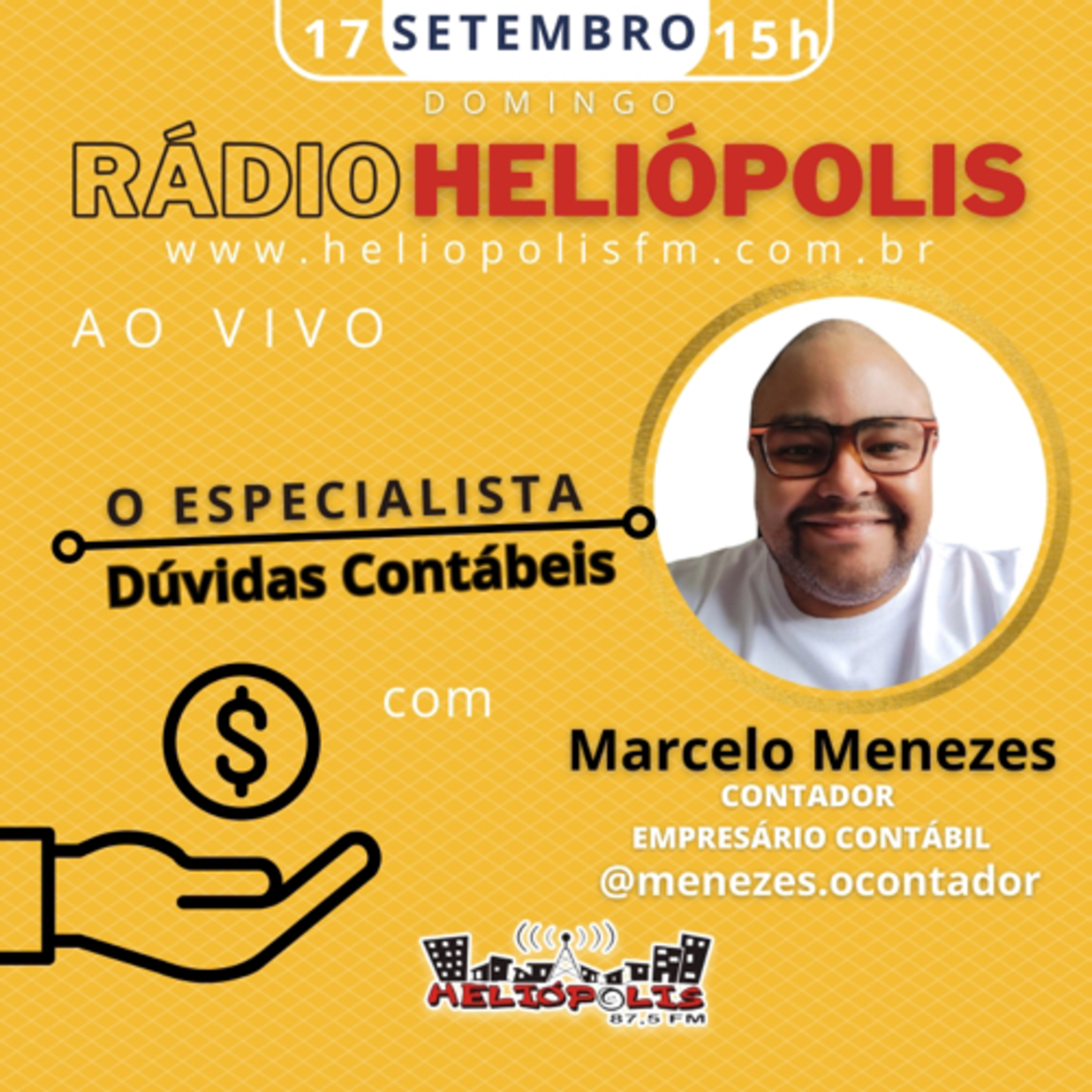 Alô, Pessoas! com Marcelo Menezes (@menezes.ocontador) Rádio Heliópolis 87,5 FM SP  episode artwork