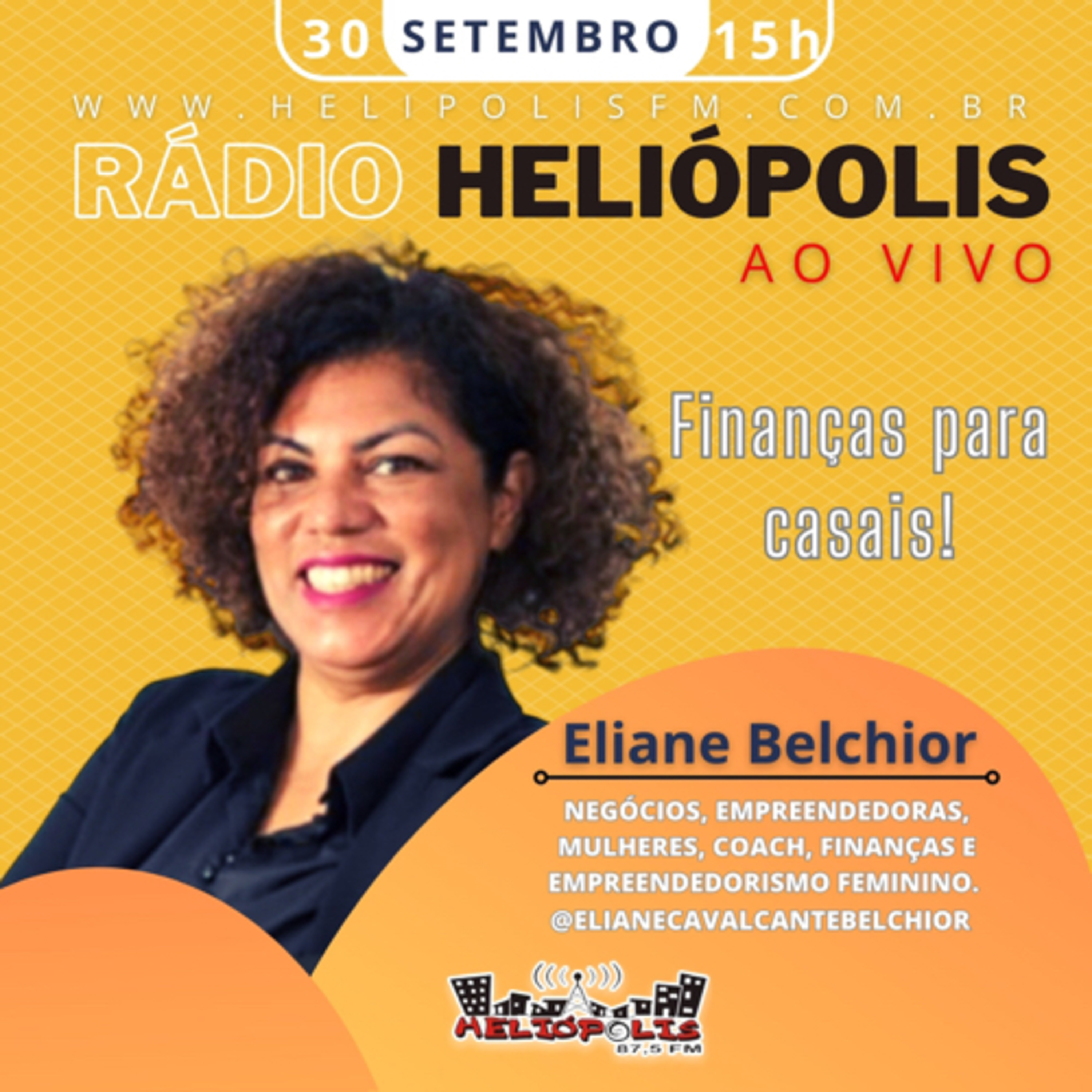 Alô, Pessoas! com Eliane Belchior, falando sobre finanças para casais. Rádio Heliópolis 87,5 FM SP episode artwork