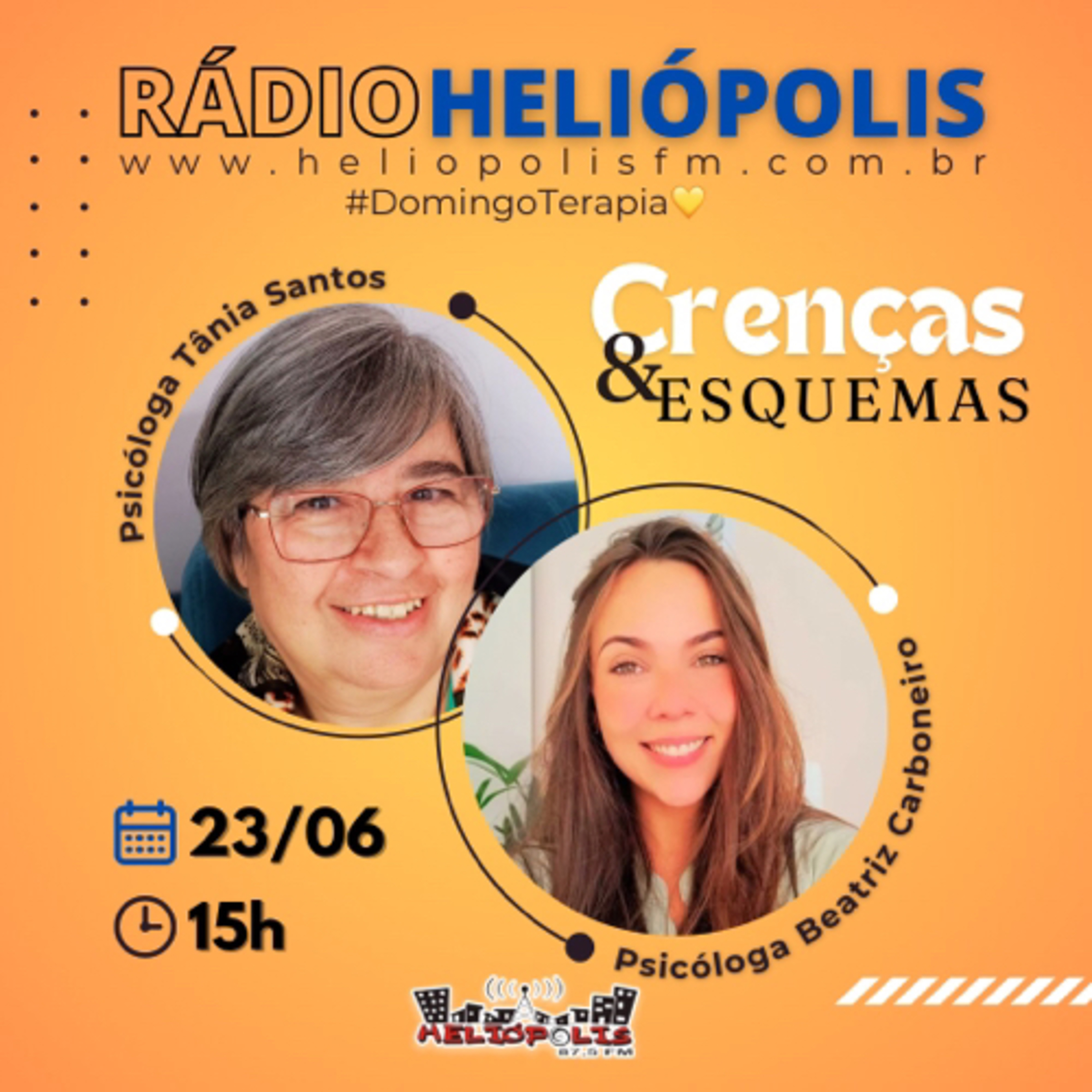 CRENÇAS LIMITANTES & ESQUEMAS | ALÔ,PESSOAS! RÁDIO HELIÓPOLIS 87,5 FM #DOMINGOTERAPIA💛 episode artwork