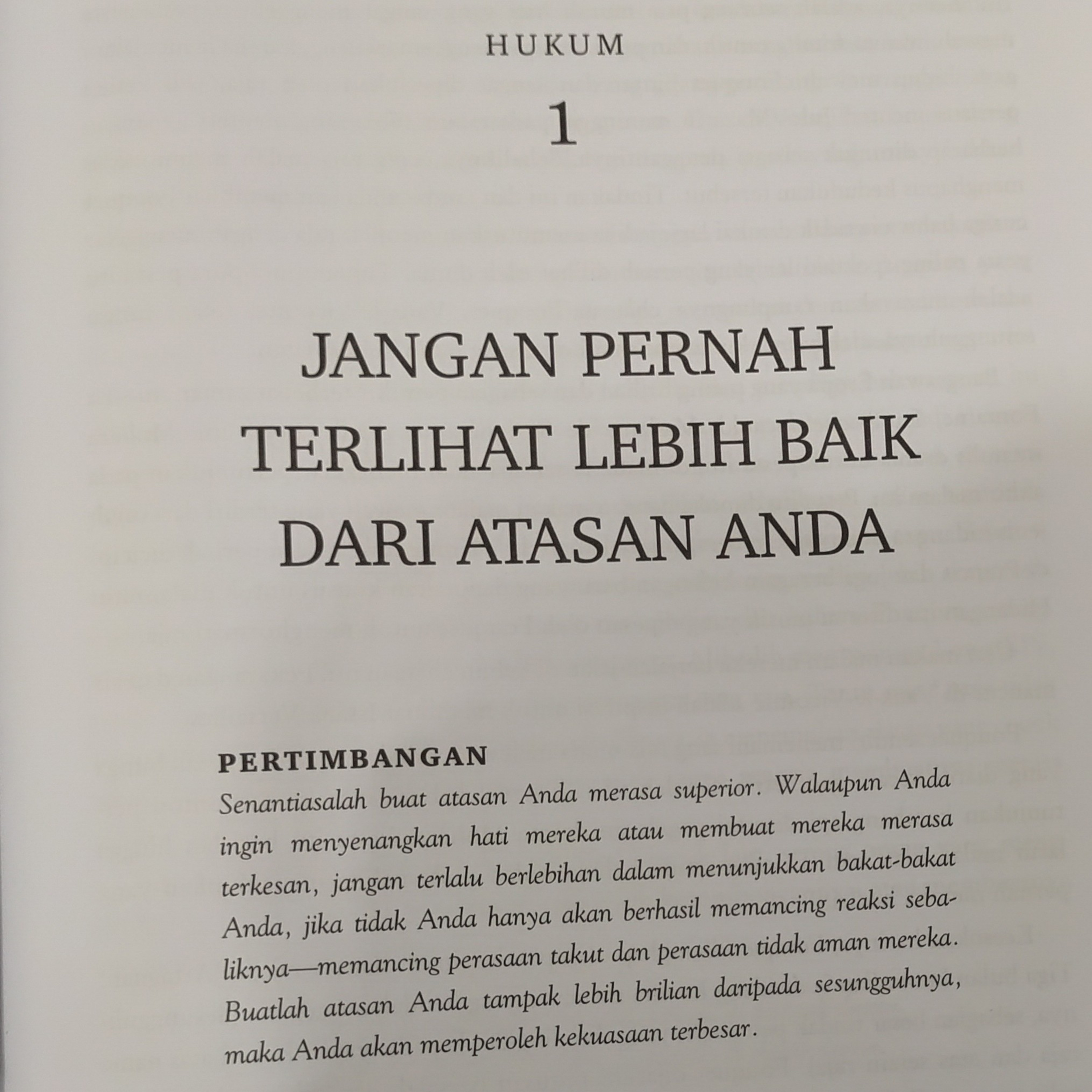 Hukum I (The 48 Laws Of Power by Robert Greene)