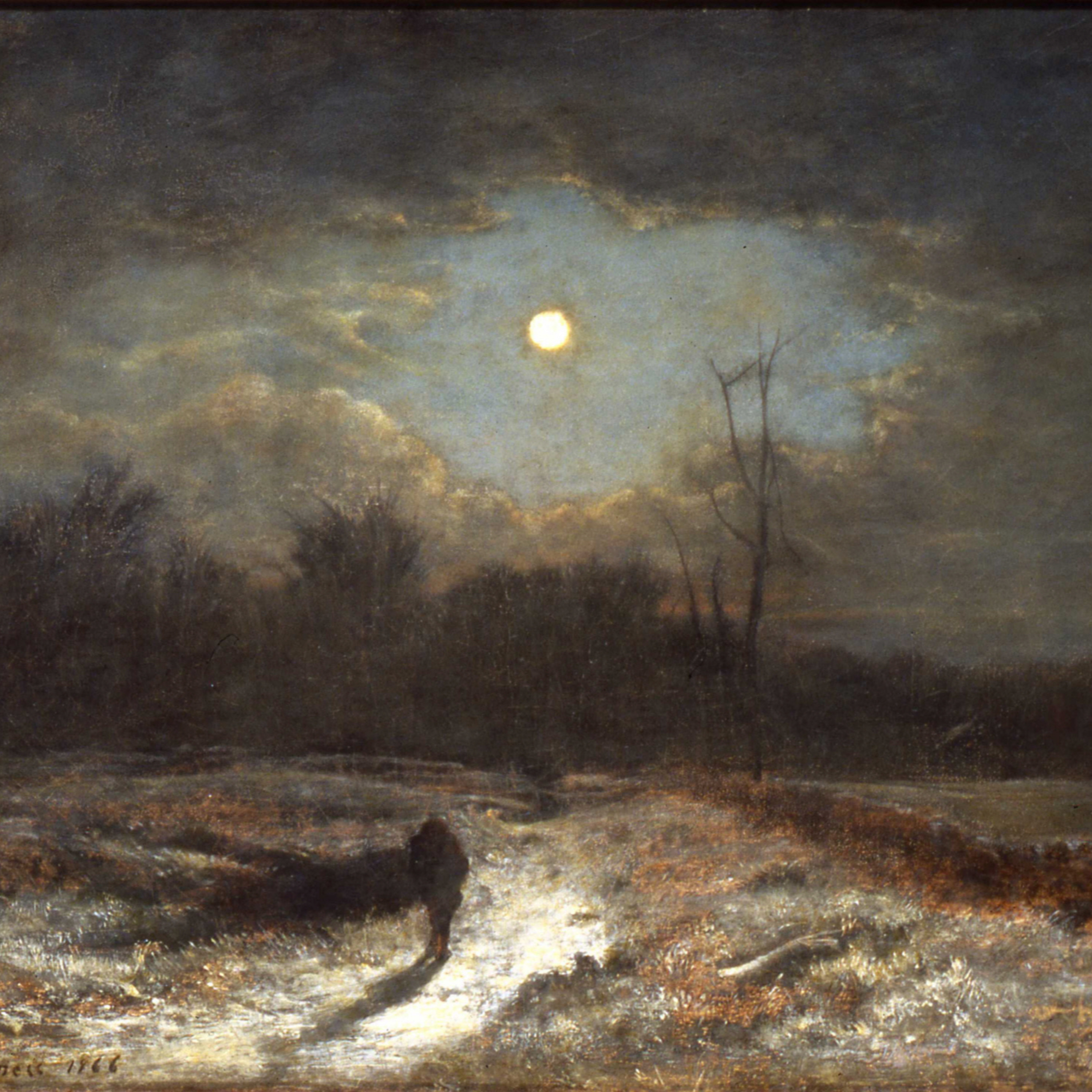 A Virtual Tour of the Inness Gallery: Winter Moonlight