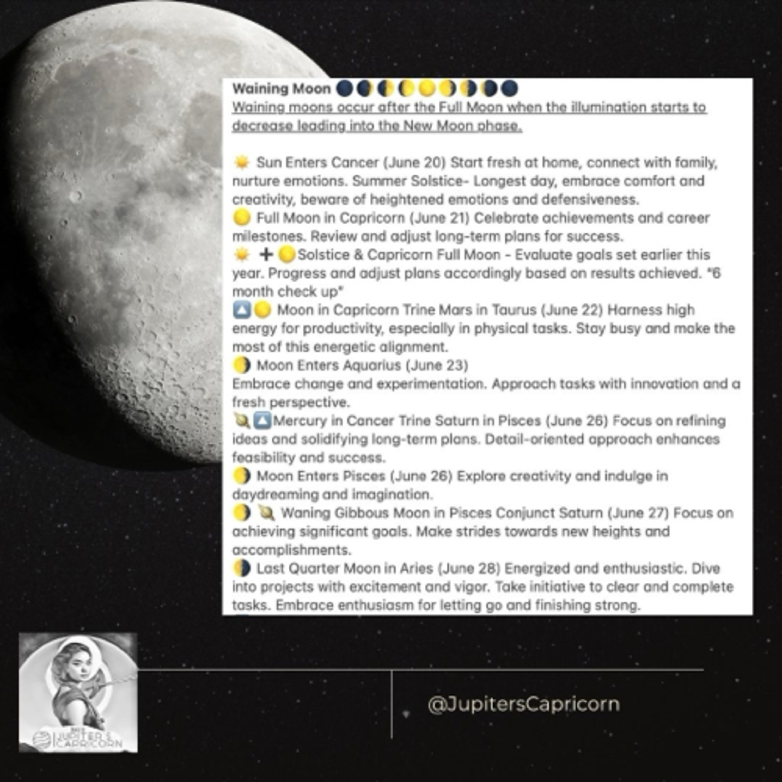 Full Moon in Capricorn-Waining Moon Transits June 21 - July 6 episode artwork