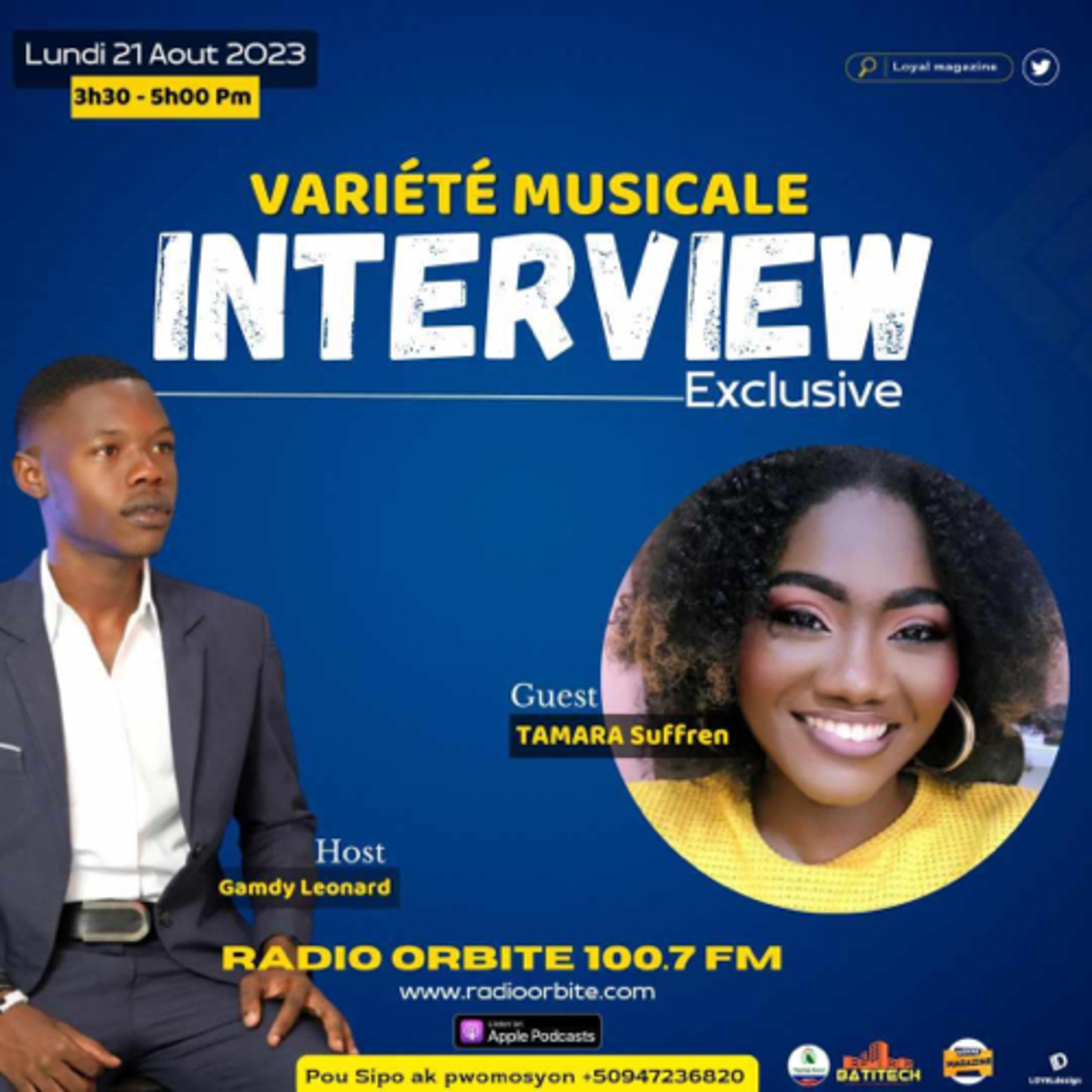 Interview avec Tamara Suffren Variété Musicale. Gamdy Leonard Ep.2 episode artwork